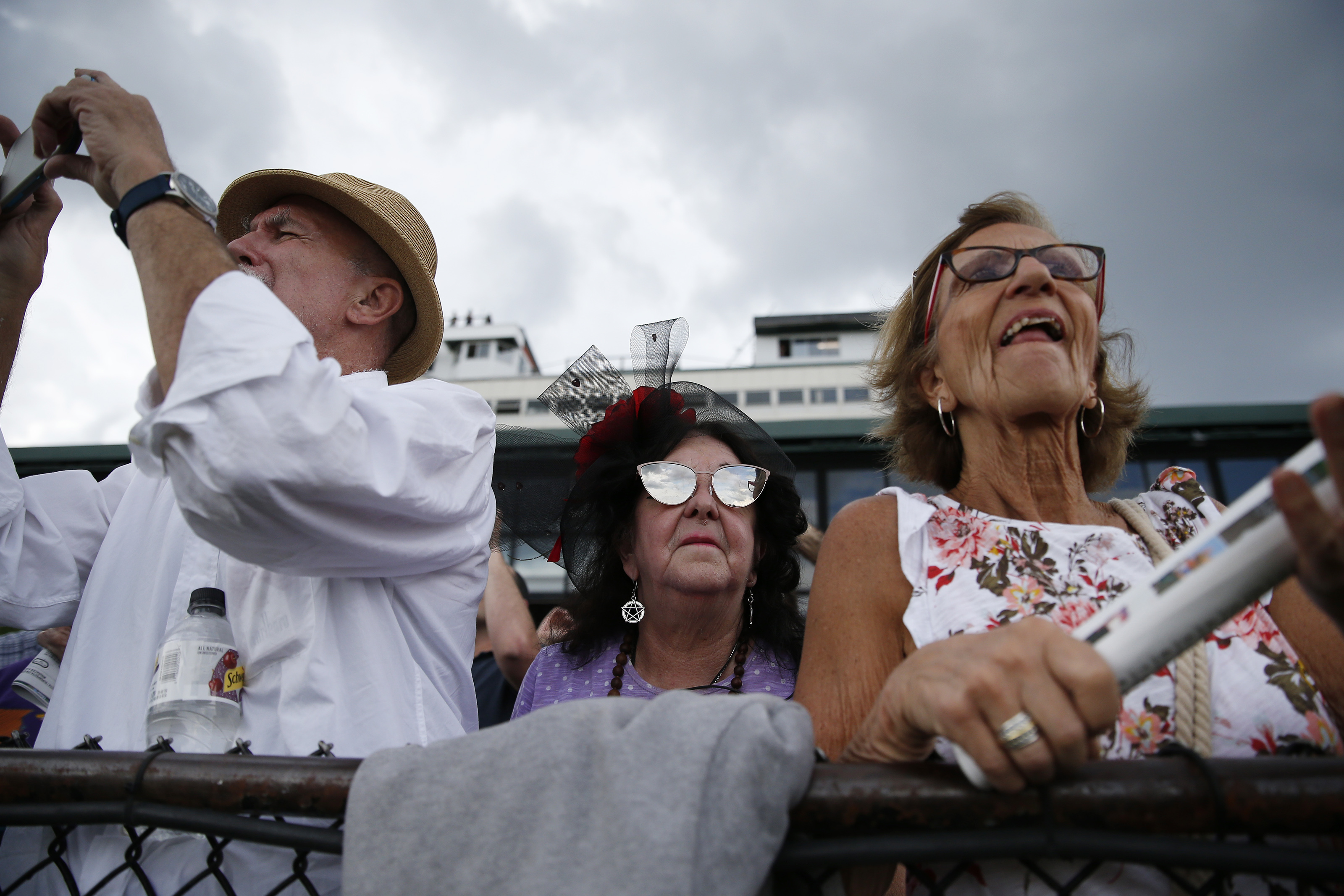 Spectators watched during the final live horse racing card ever held at Suffolk Downs racetrack on June 30.