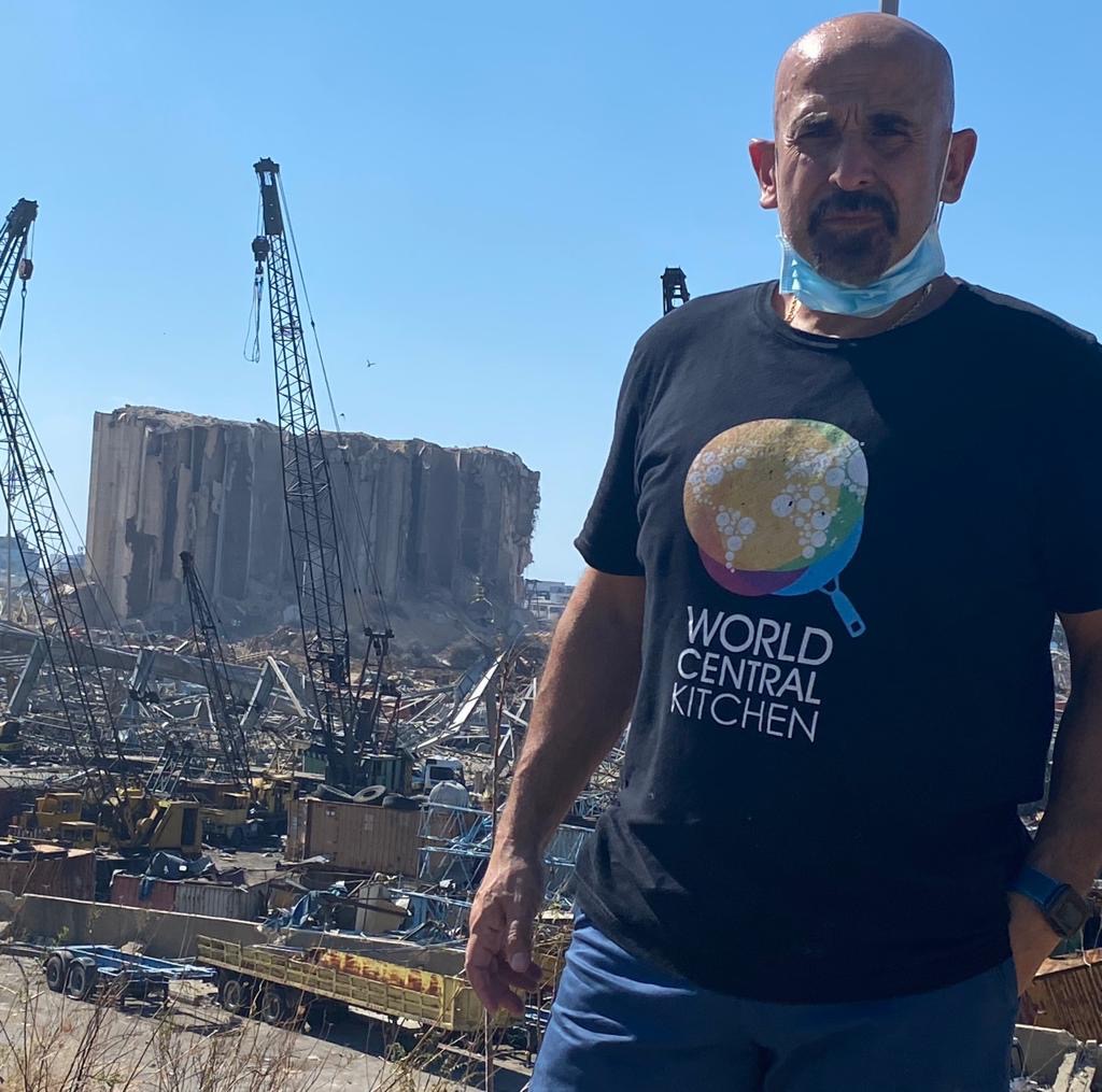 Jay Hajj on the ground in Beirut.