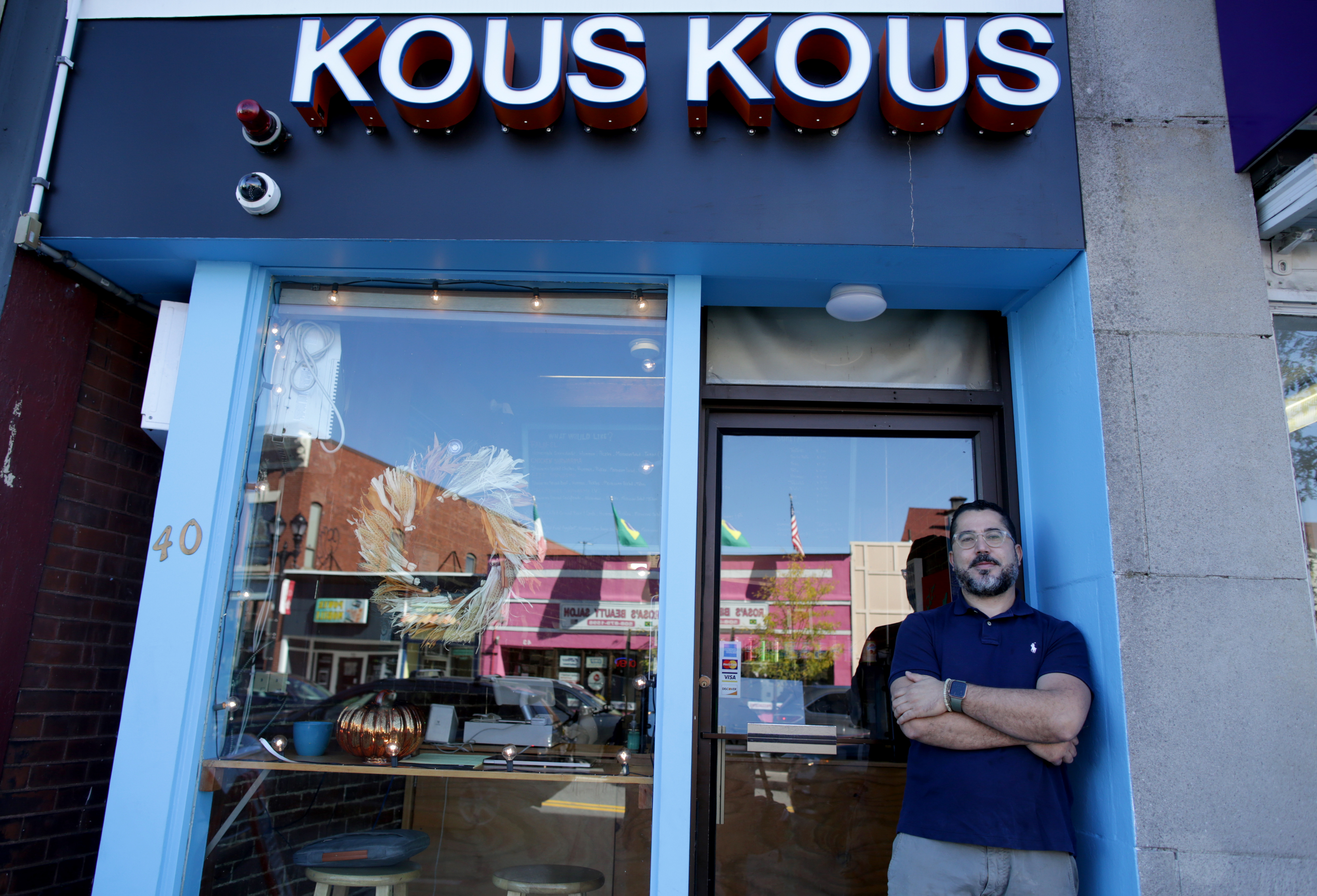 Ouadhid Ouassaidi opened Kous Kous restaurant in downtown Framingham in March.