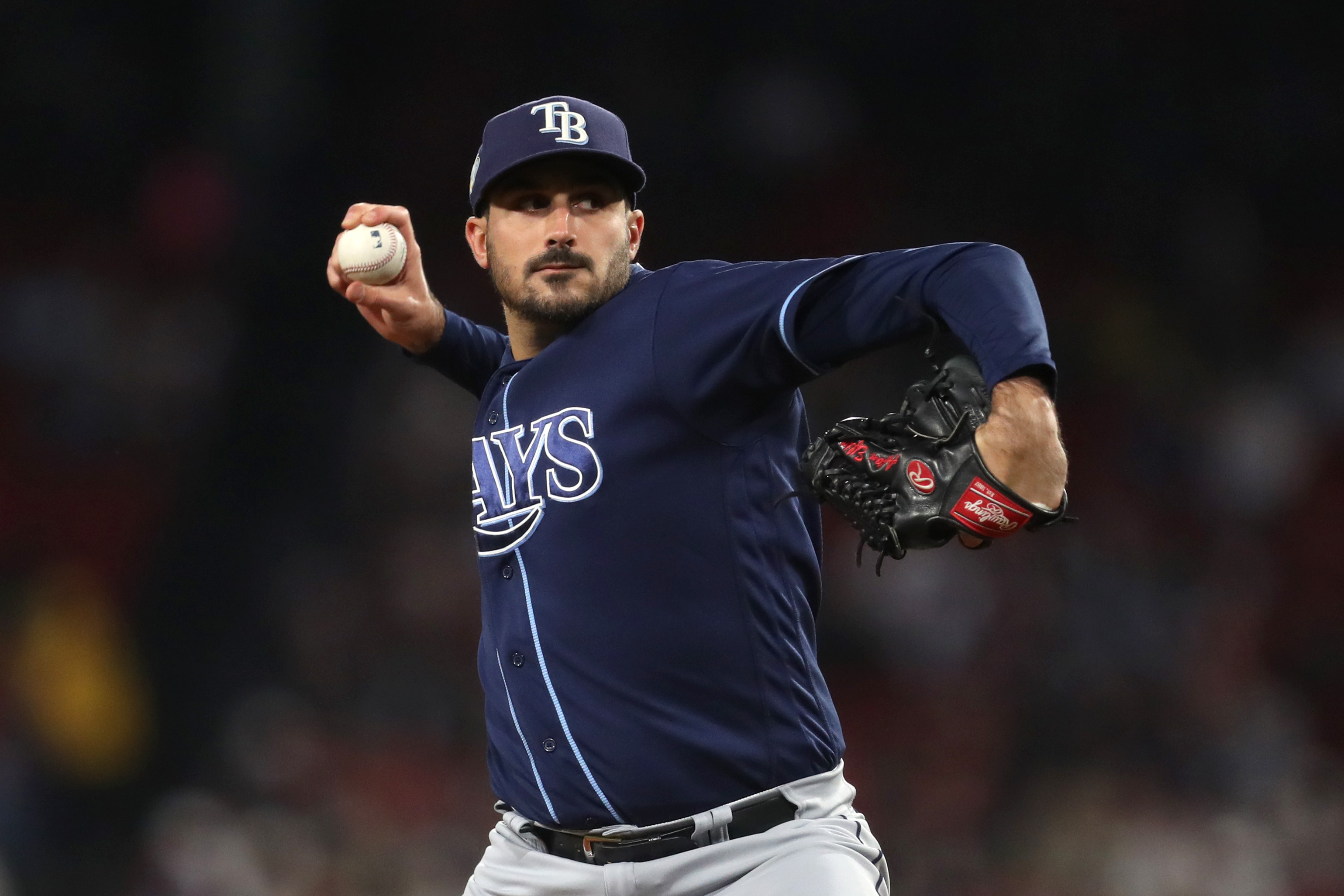 Tampa Bay Rays Pitcher Zach Eflin delivers a pitch to the plate News  Photo - Getty Images