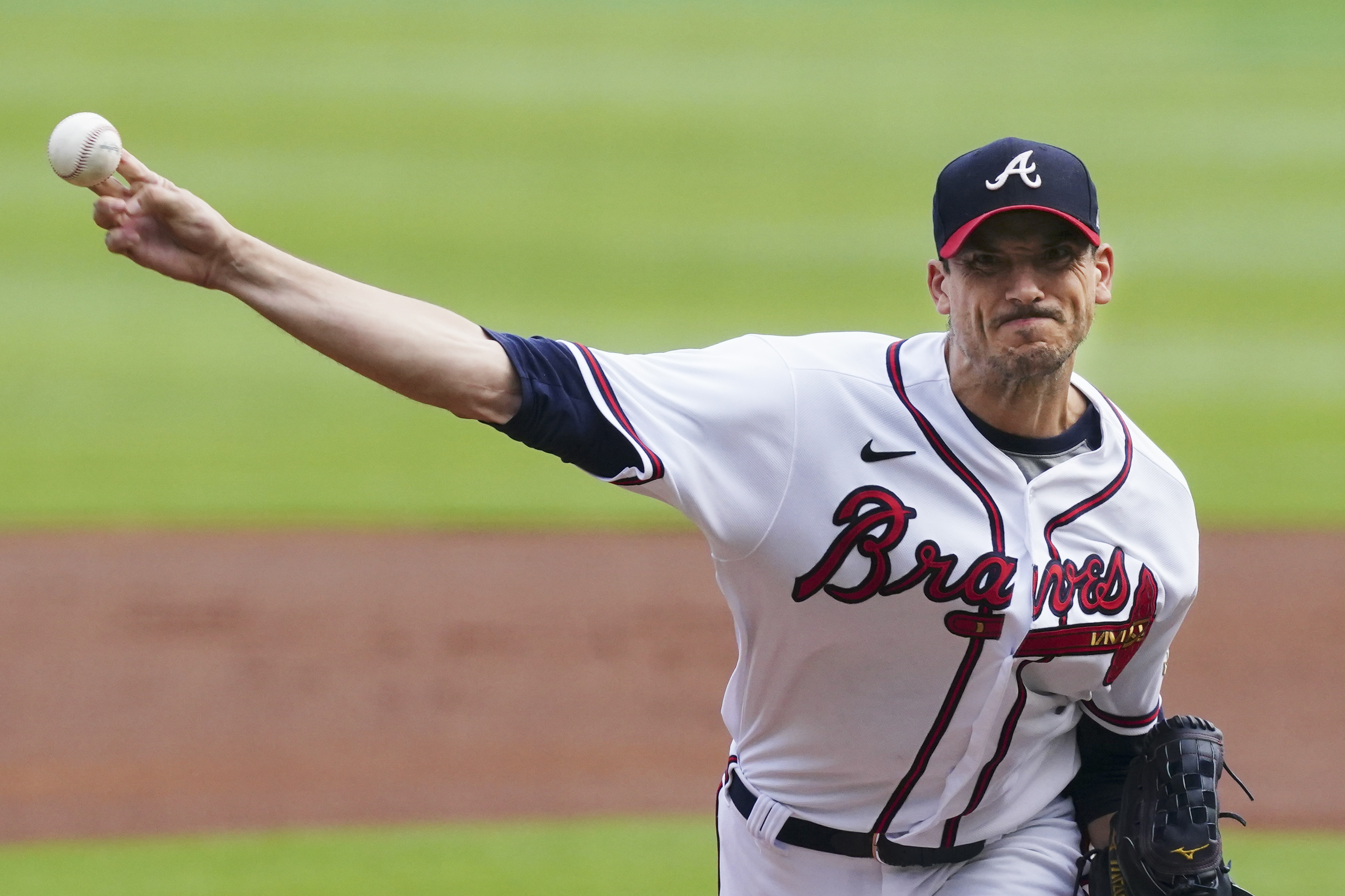 Charlie Morton started for the Braves, but struggled early and couldn't get out of the fourth inning.