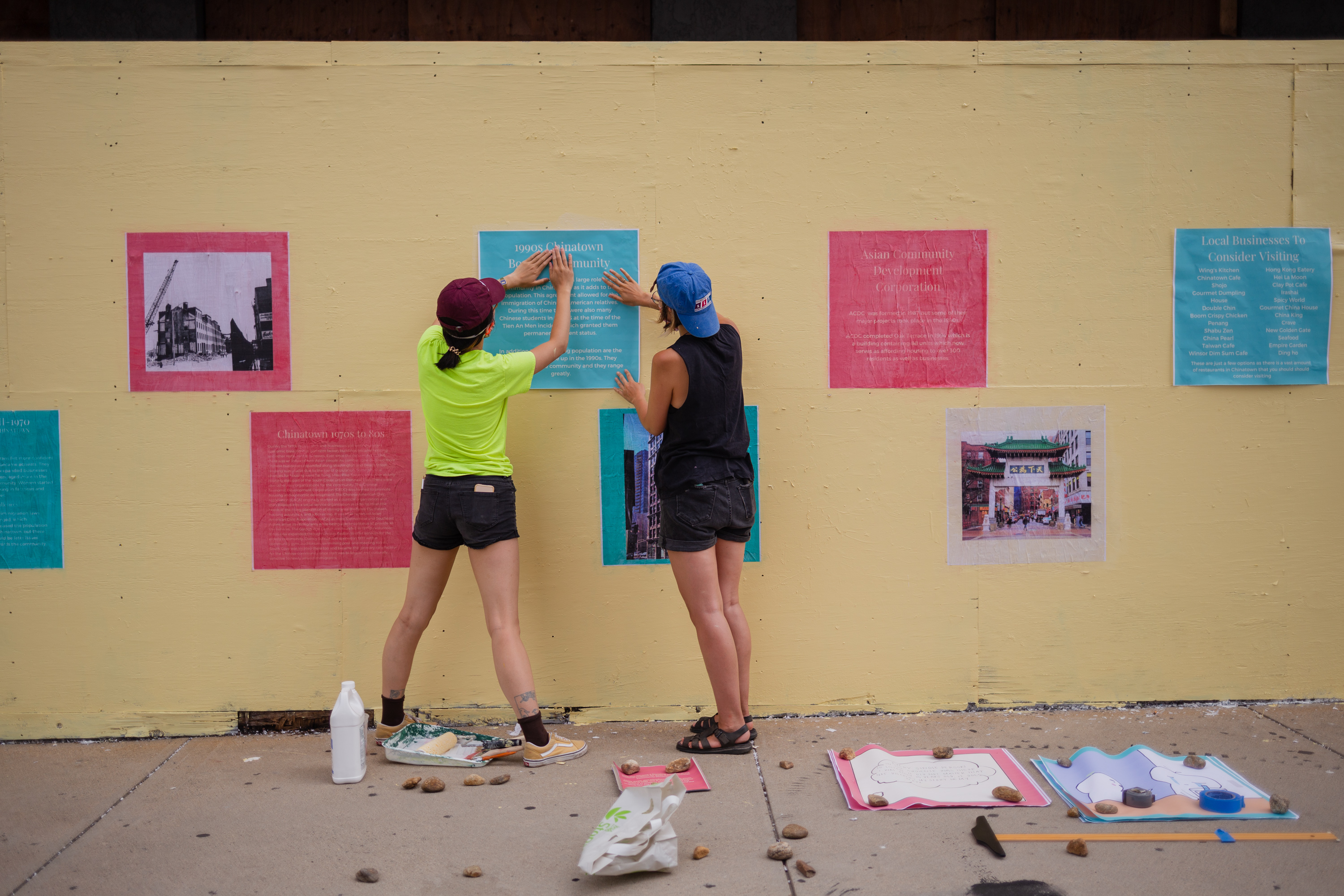 With a grant from the City of Boston, Lily Xie and Crystal Bi Wegner created “Chinatown Story Cart."