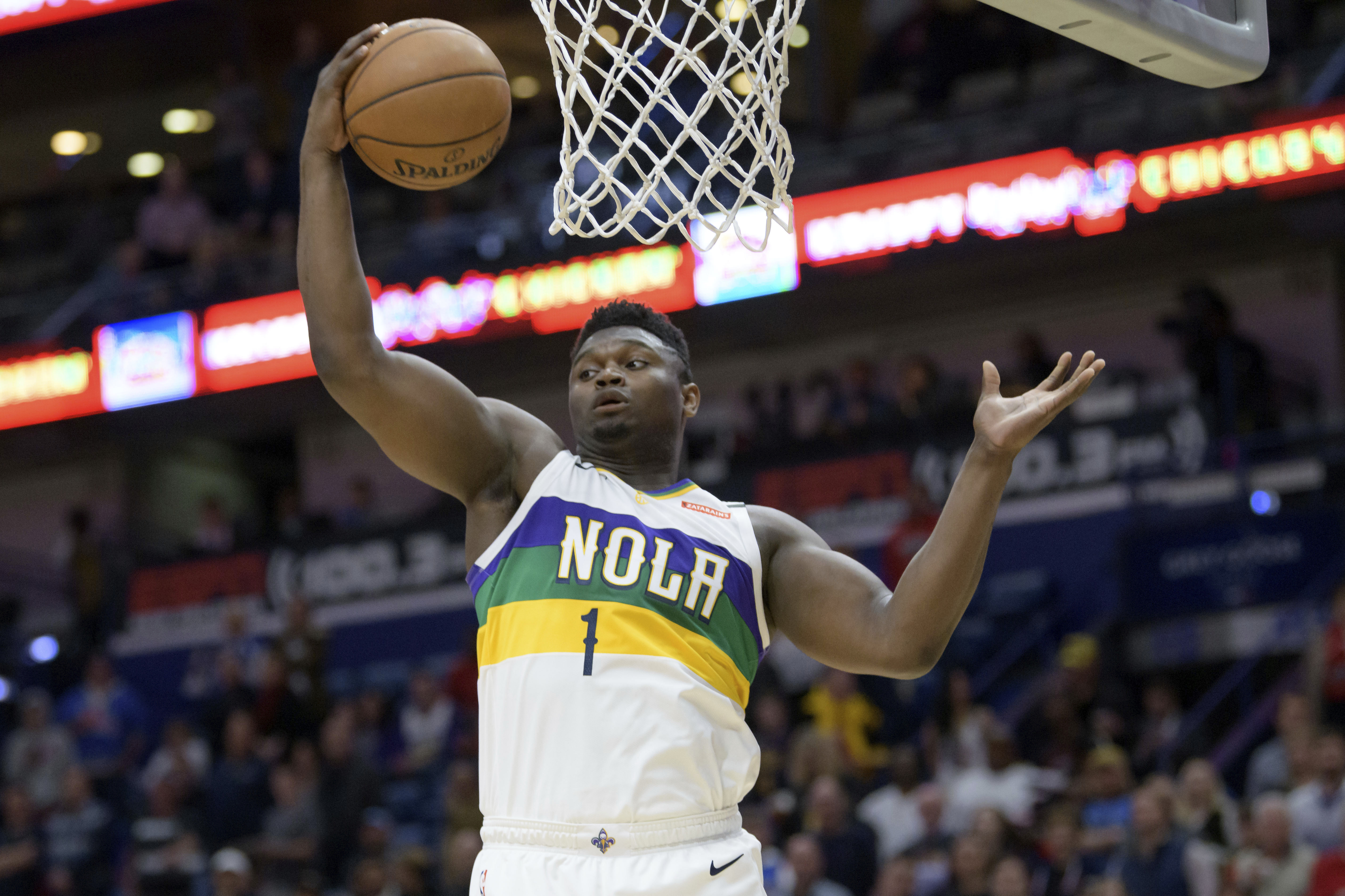 Zion Williamson and the Pelicans currently sit 3.5 games back of the eighth spot in the Western Conference. No NBA playoff plan has yet to be finalized in the league's return.
