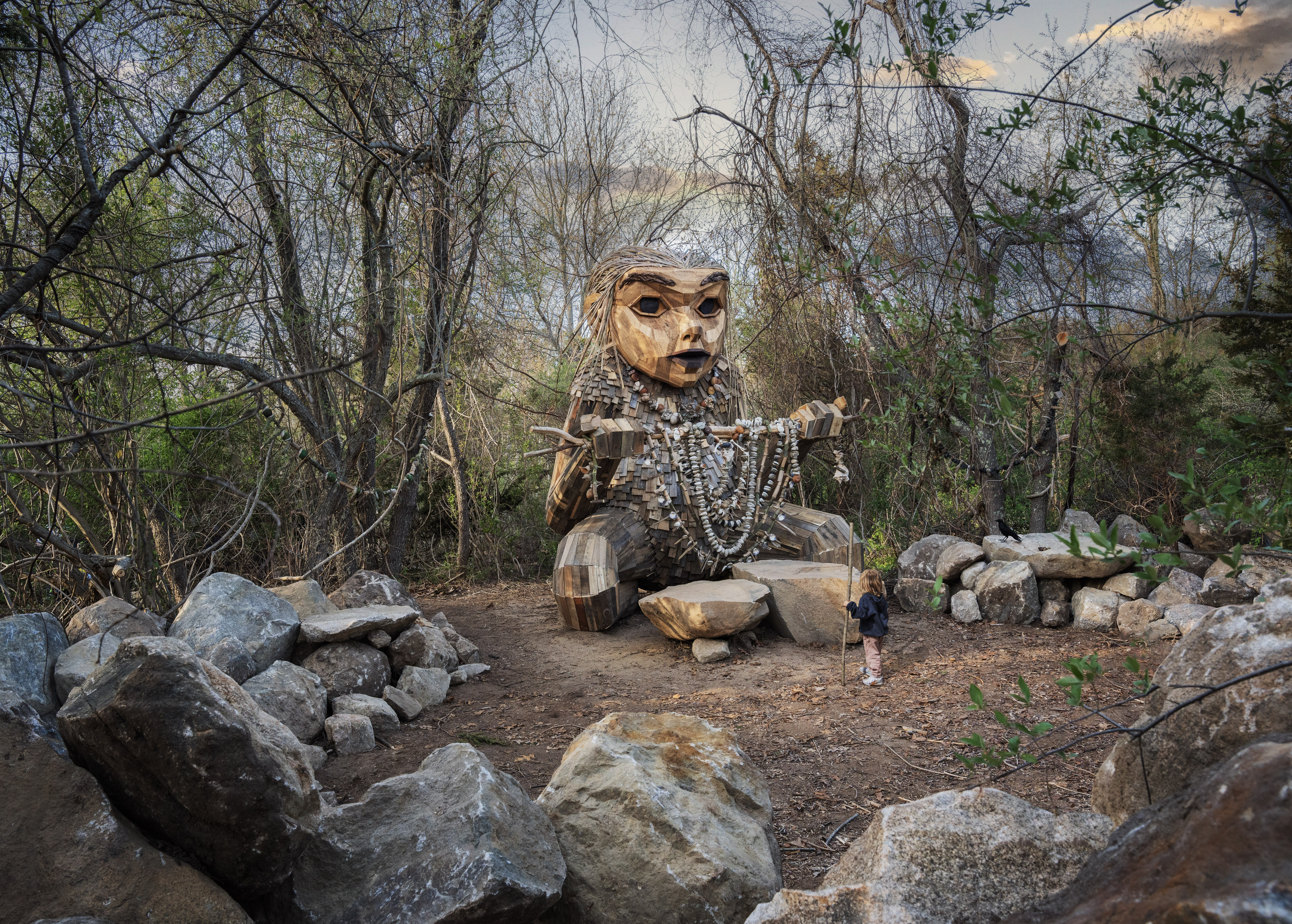 Troll artist Thomas Dambo makes giant treasures out of trash