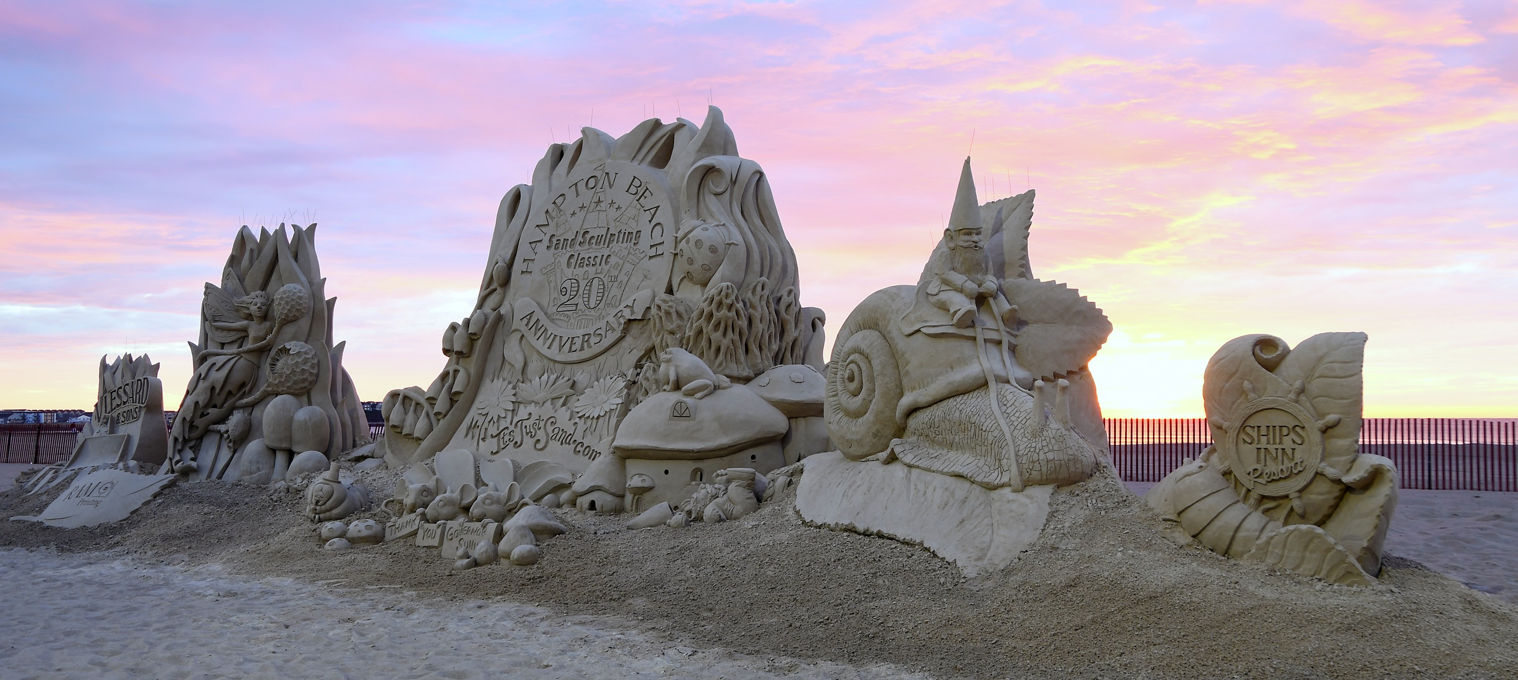 Ten sand sculptors will create masterpieces the weekend of June 17th during the 21st annual Hampton Beach Master Sand Sculpting Classic.