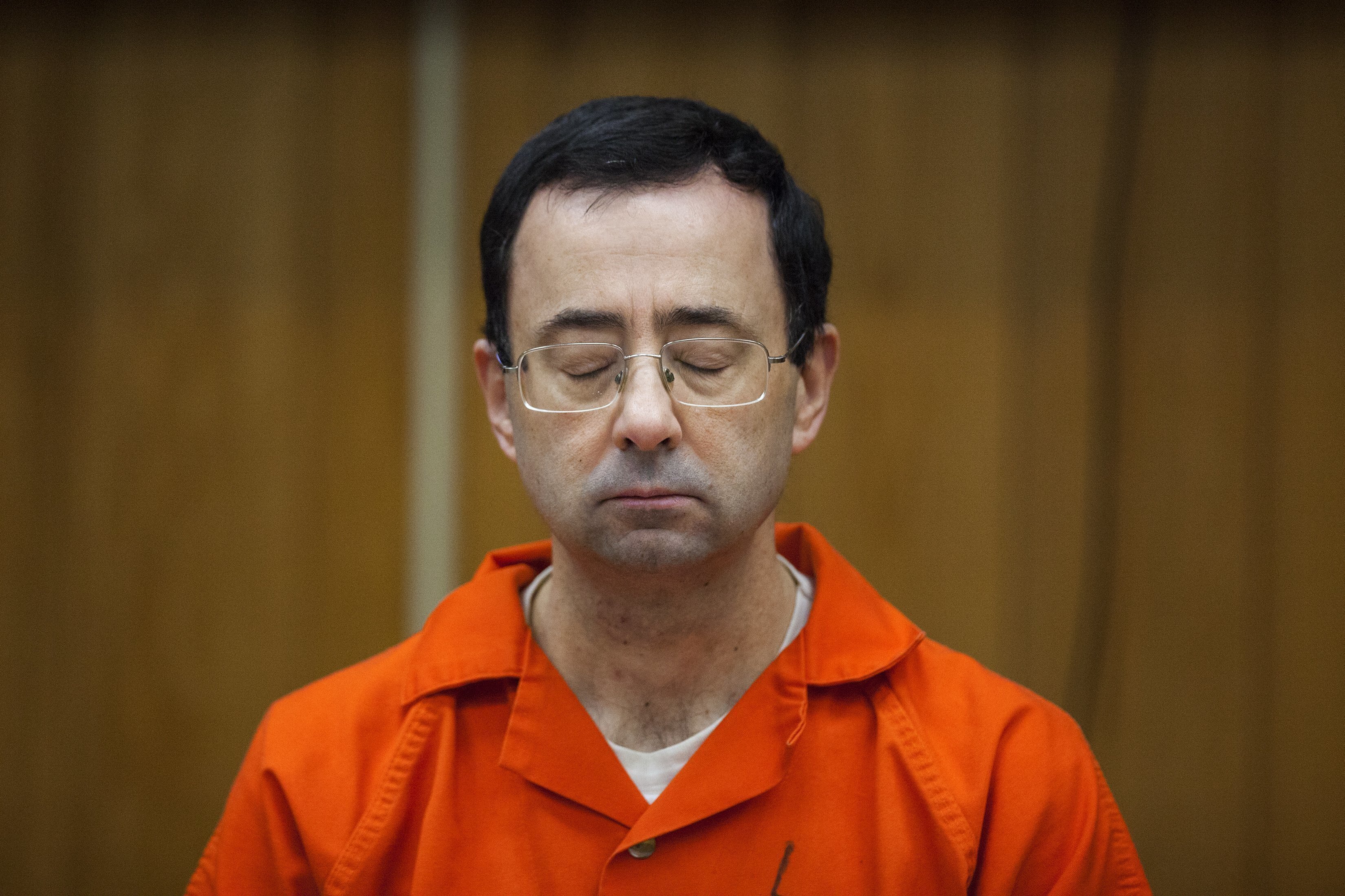 Former Michigan State (and USA Gymnastics) doctor Larry Nassar at his sentencing in 2018.