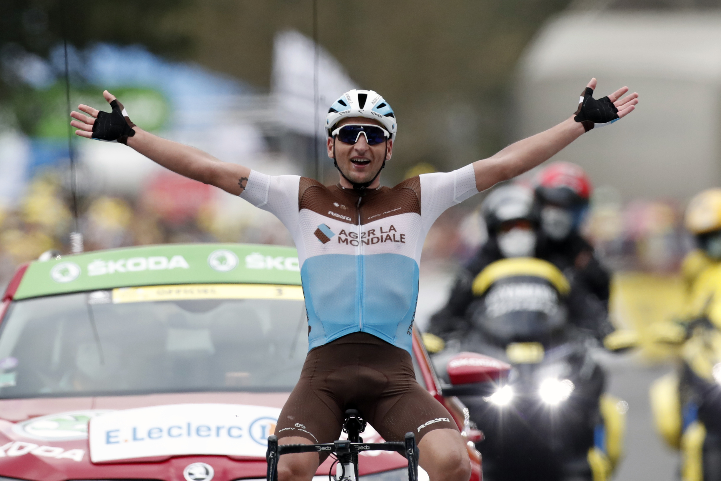 Nans Peters wins 8th stage of Tour de France, Yates still leader - The ...