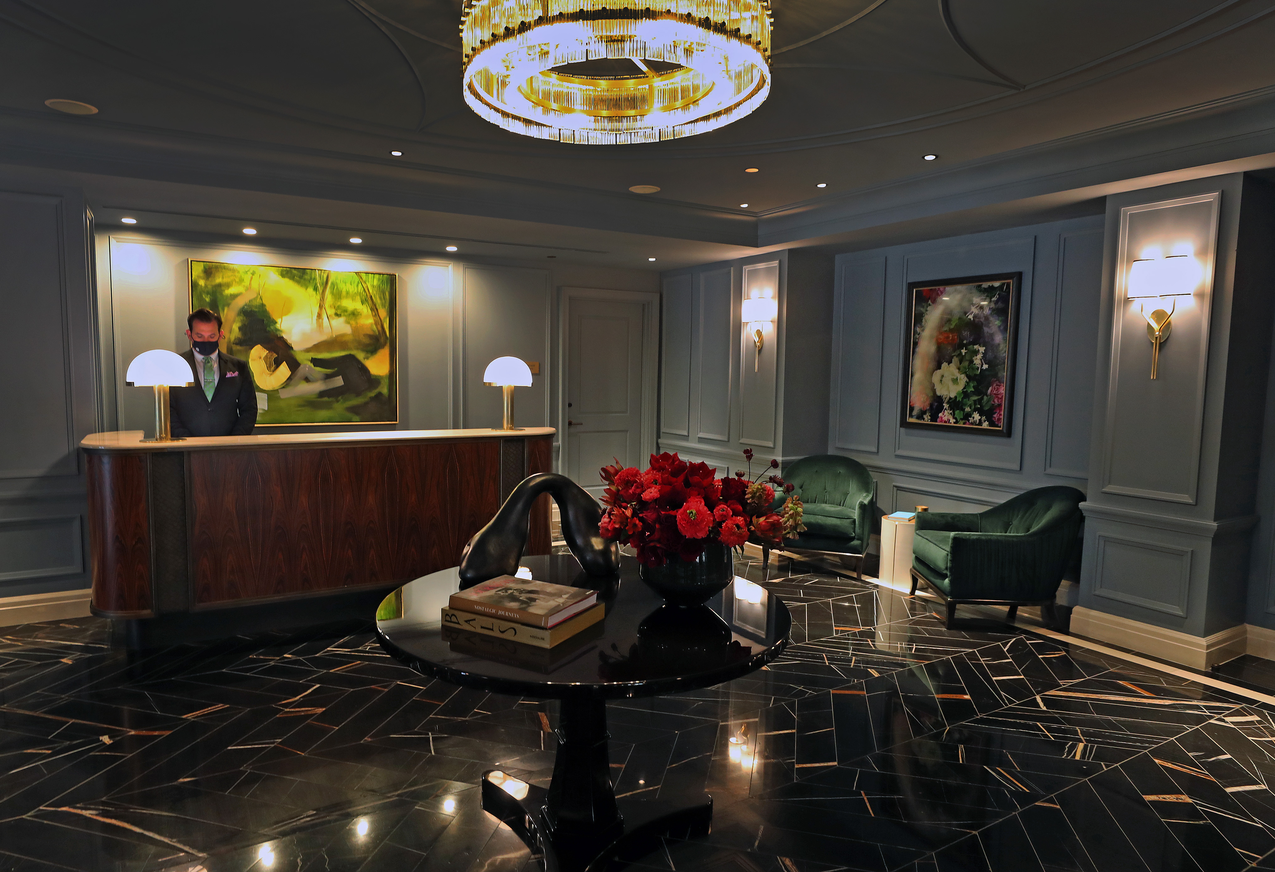 The lobby.