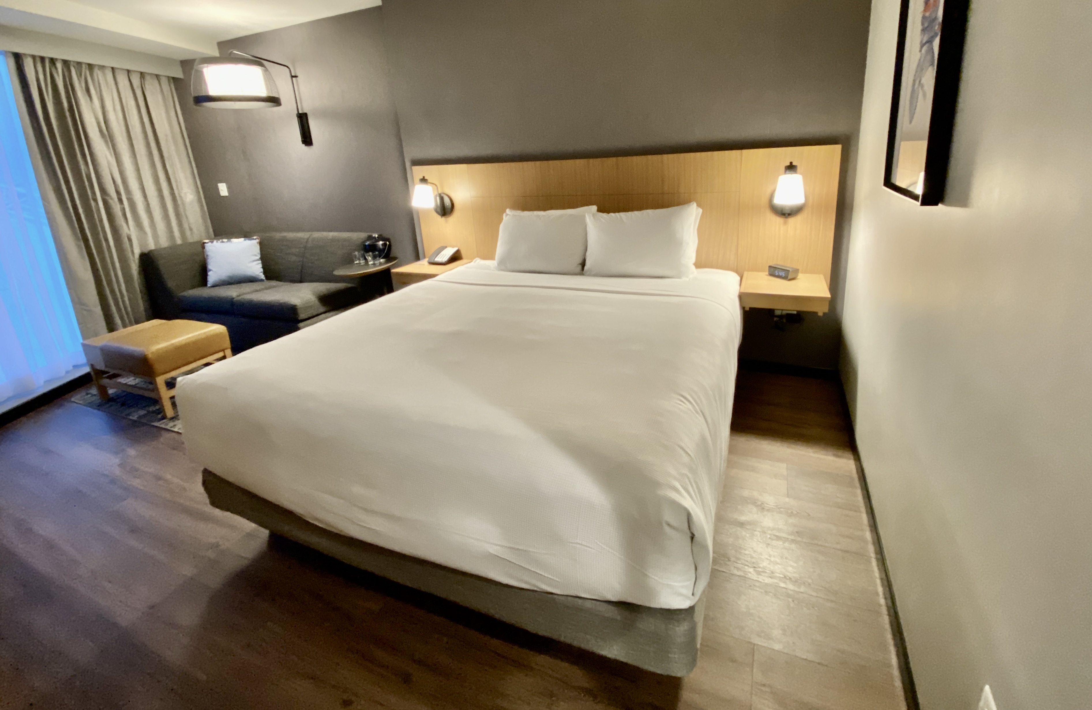 A room at the Hyatt Place Boston/Seaport District.