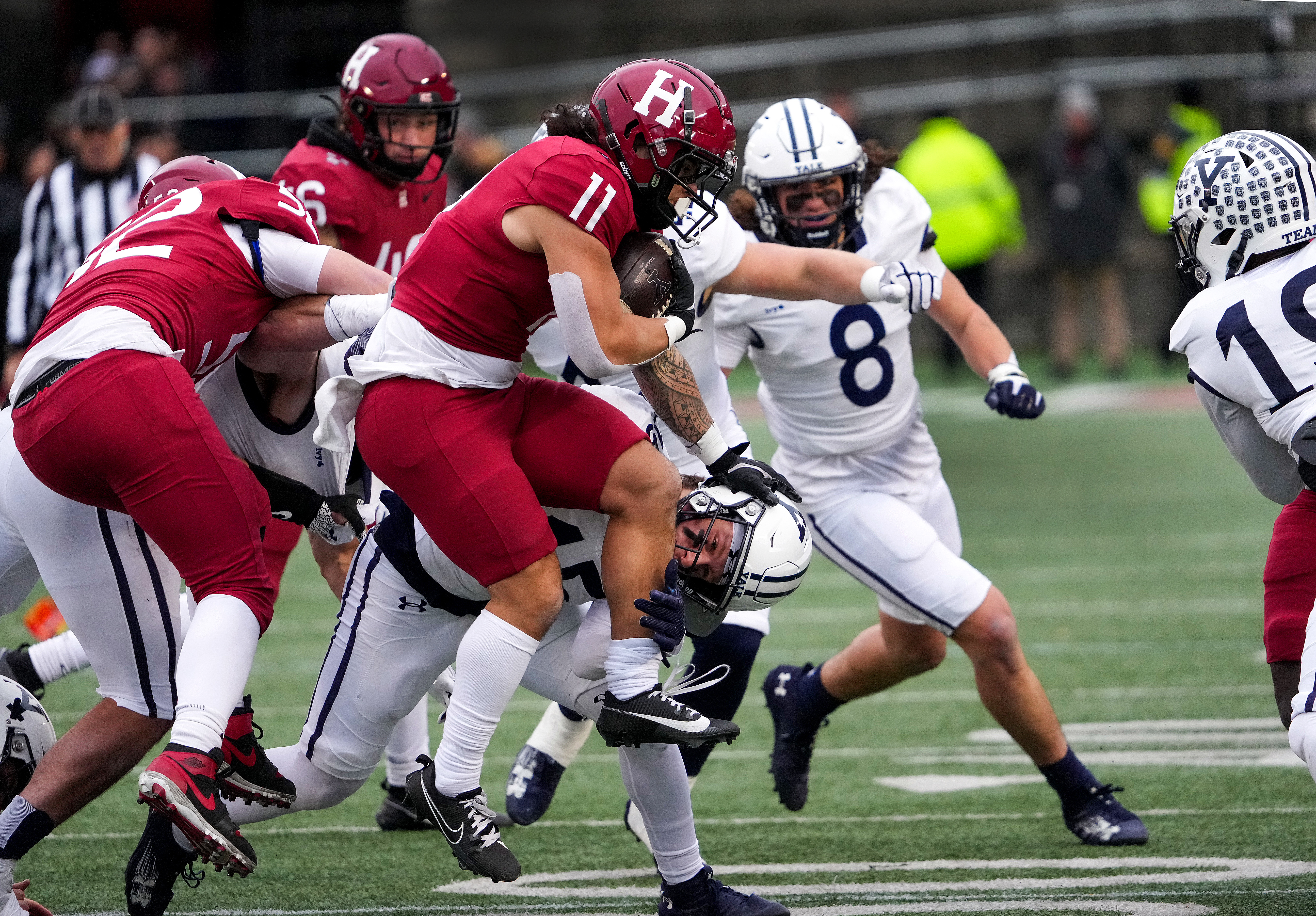 Yale holds off Harvard to win 140th edition of The Game, image size:5182x3607