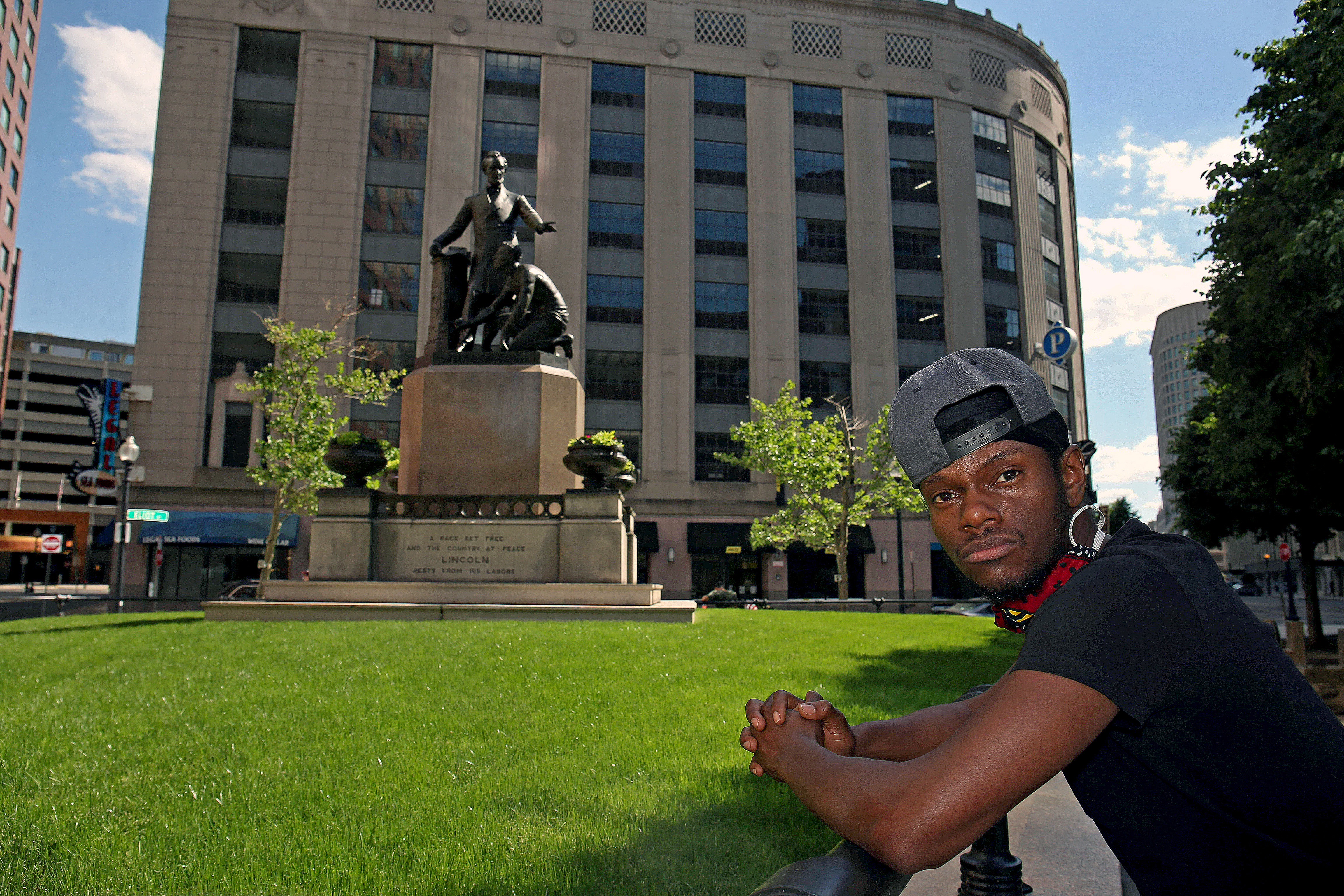 Tory Bullock has launched a petition to remove the Emancipation memorial in Park Square.