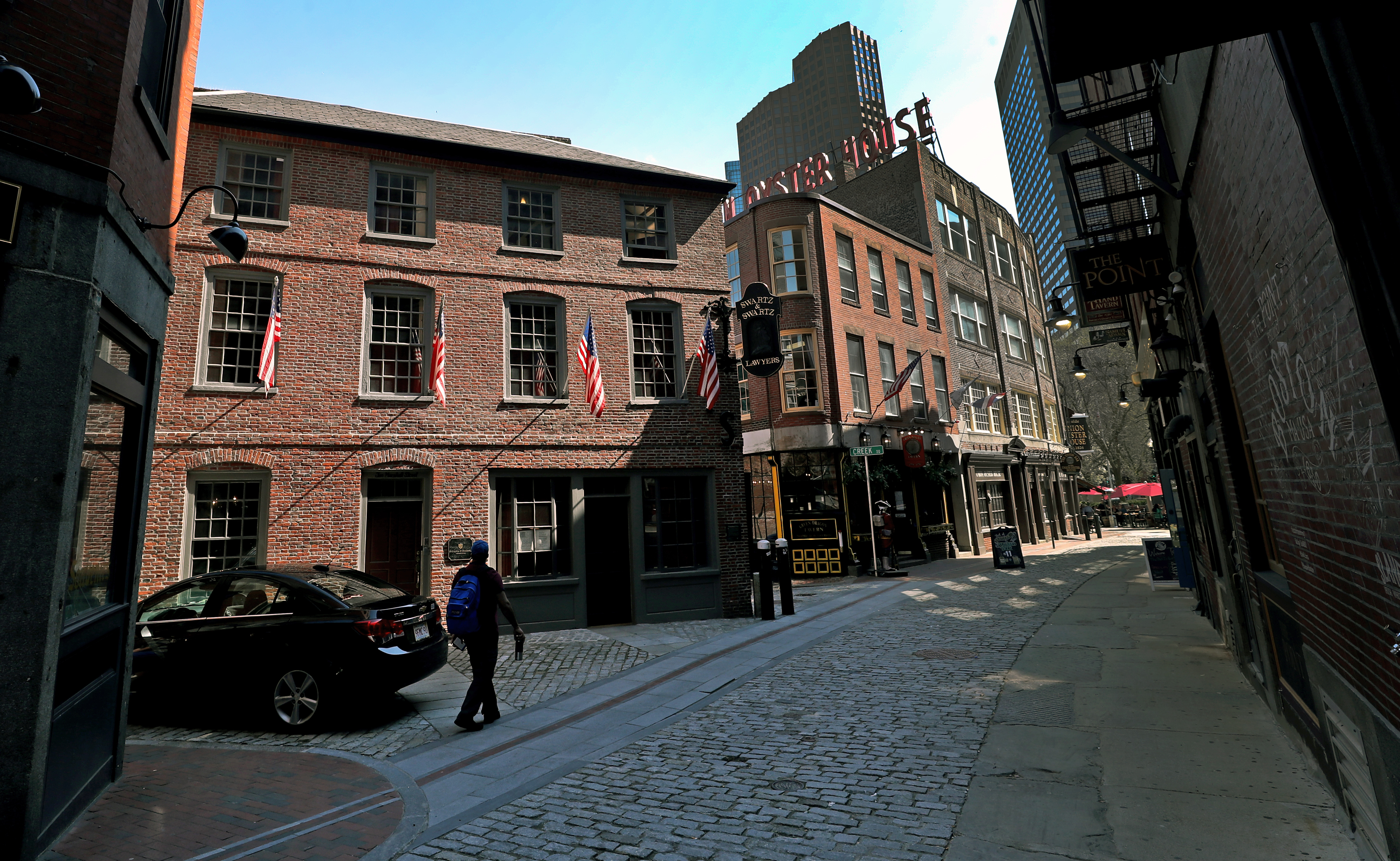 The Ebenezer Hancock House, 10 Marshall St., Boston.