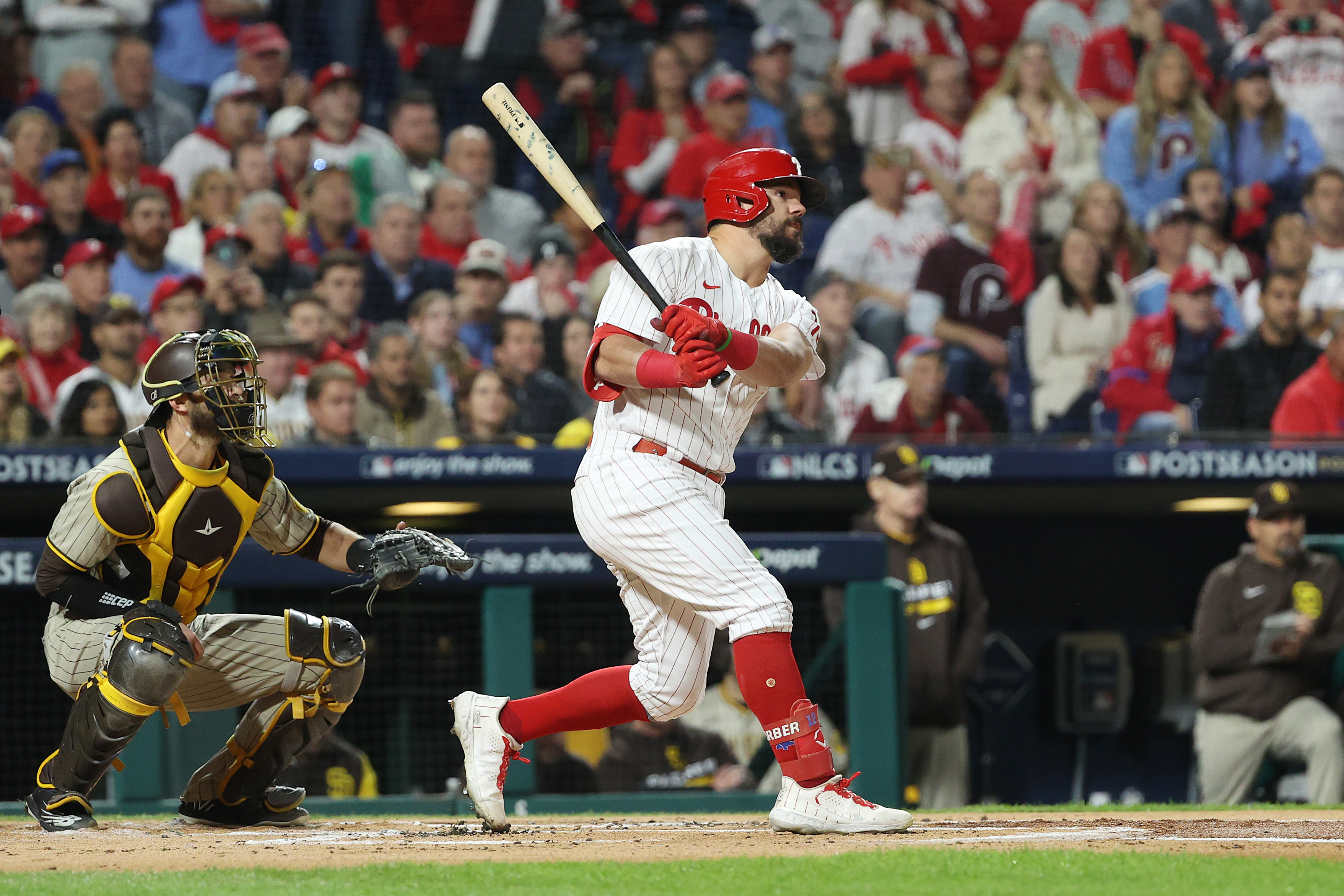 Kyle Schwarber's leadoff homer, Segura's redemption send the Phillies past  past the Padres for a pivotal Game 3 win - The Boston Globe
