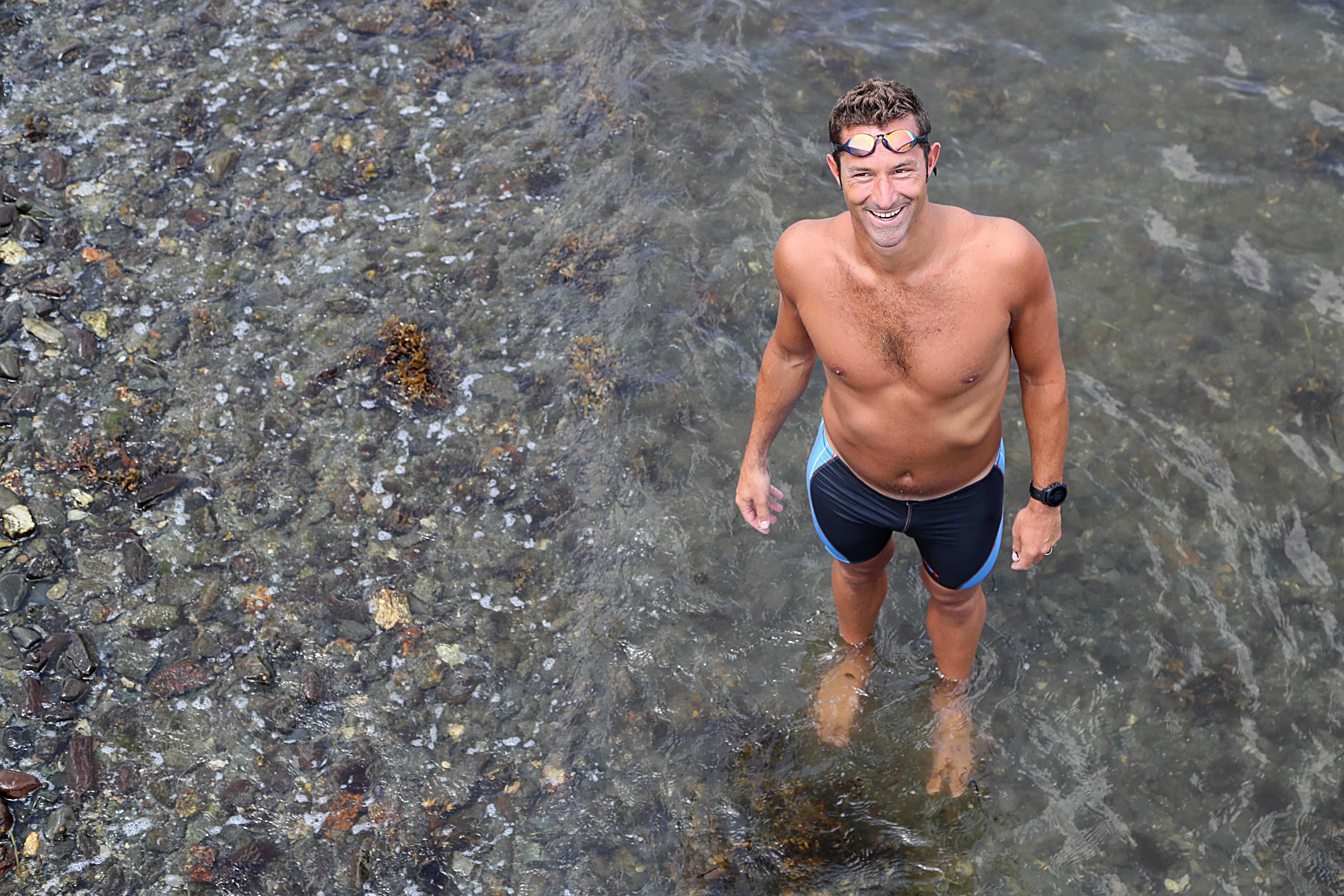 Ben Tuff is doing a solo swim July 31 from Block Island to Jamestown to raise money for Clean Ocean Access.