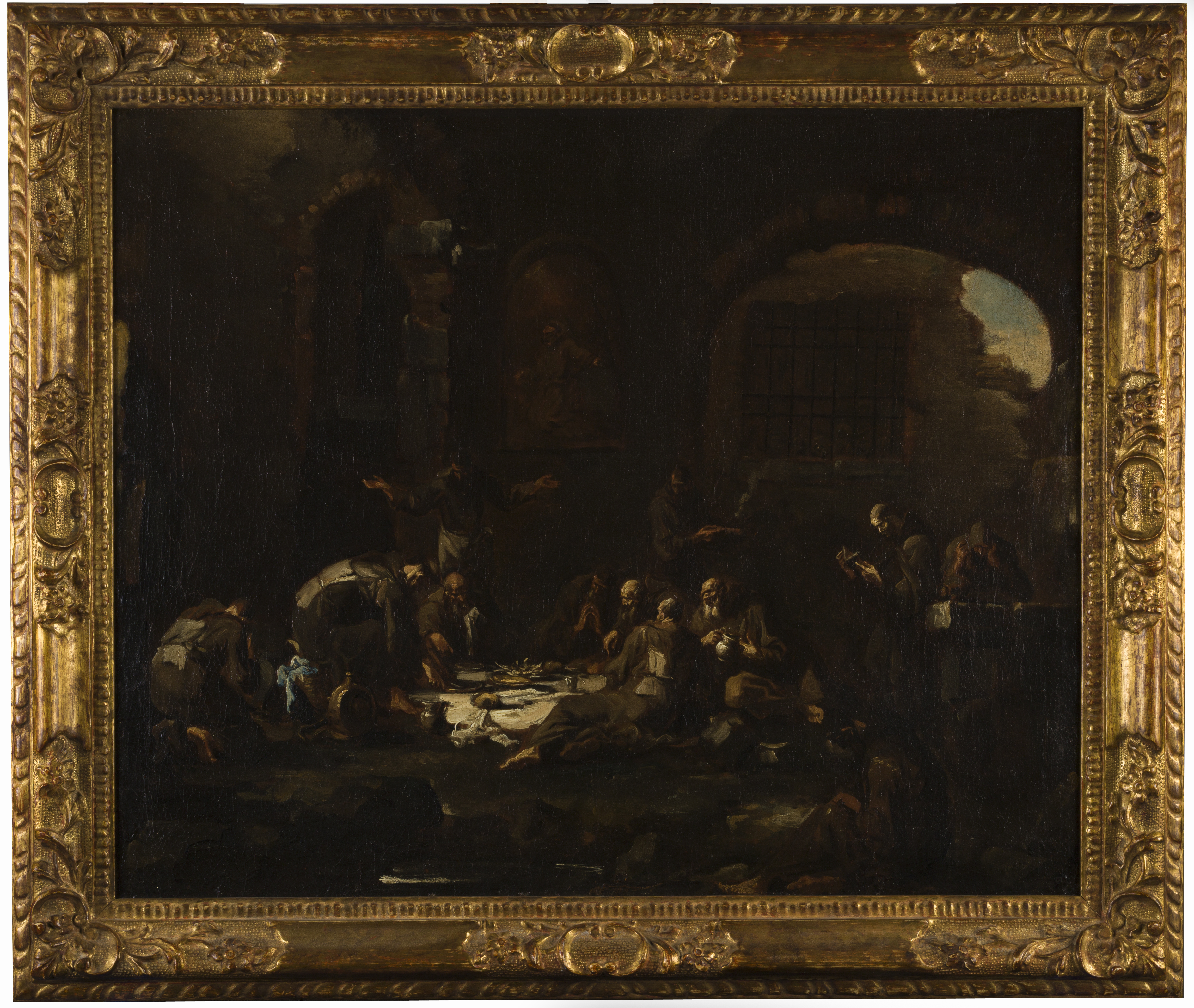 Alessandro Magnasco's "Monks at Mealtime," from the late 1600-1700s.