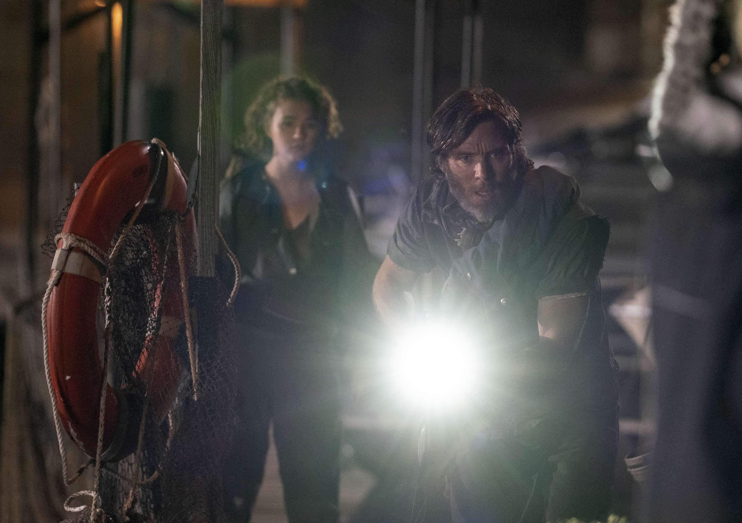 Millicent Simmonds and Cillian Murphy in "A Quiet Place Part II."