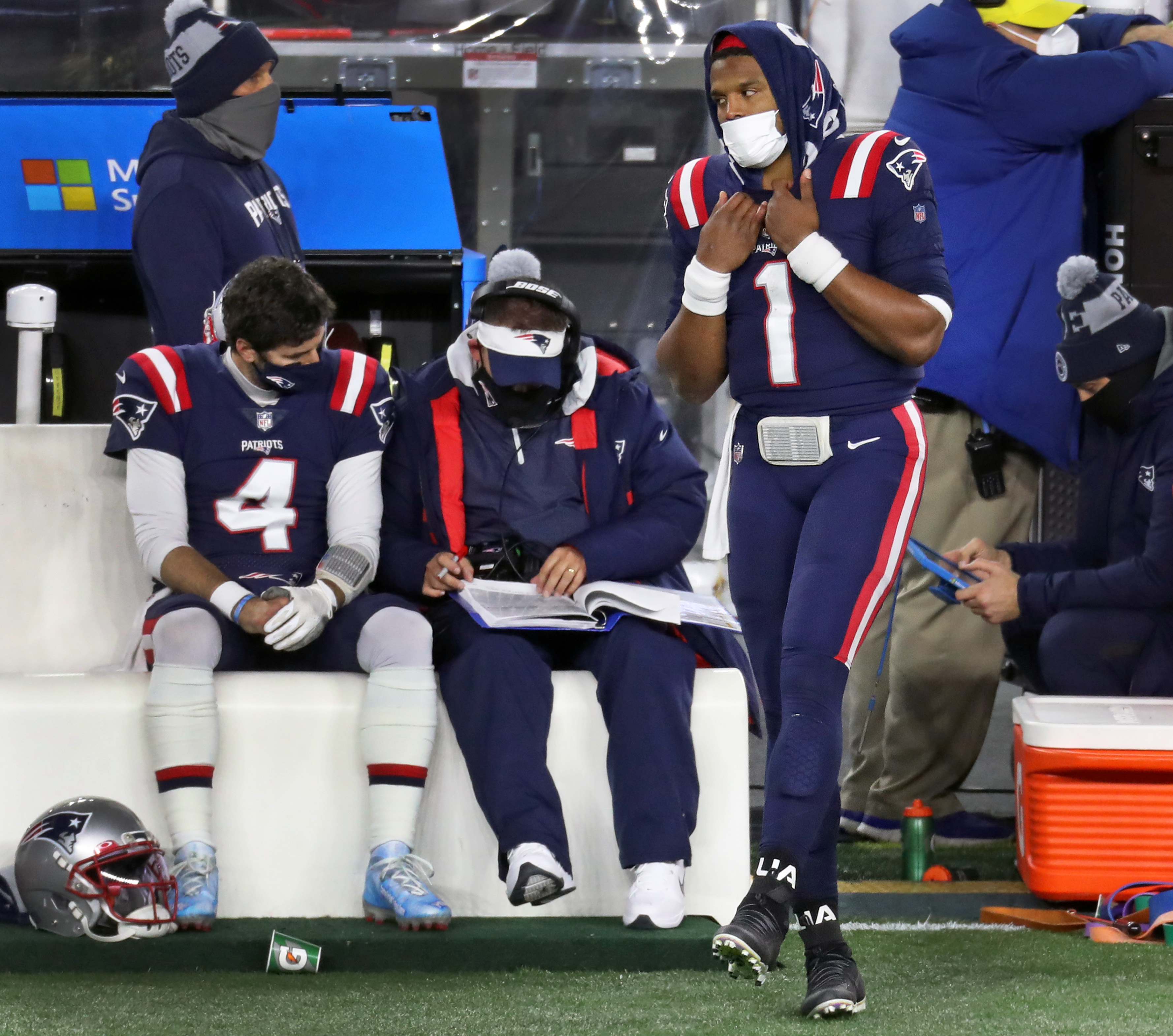 Early riser Cam Newton giving spark to Patriots behind the scenes