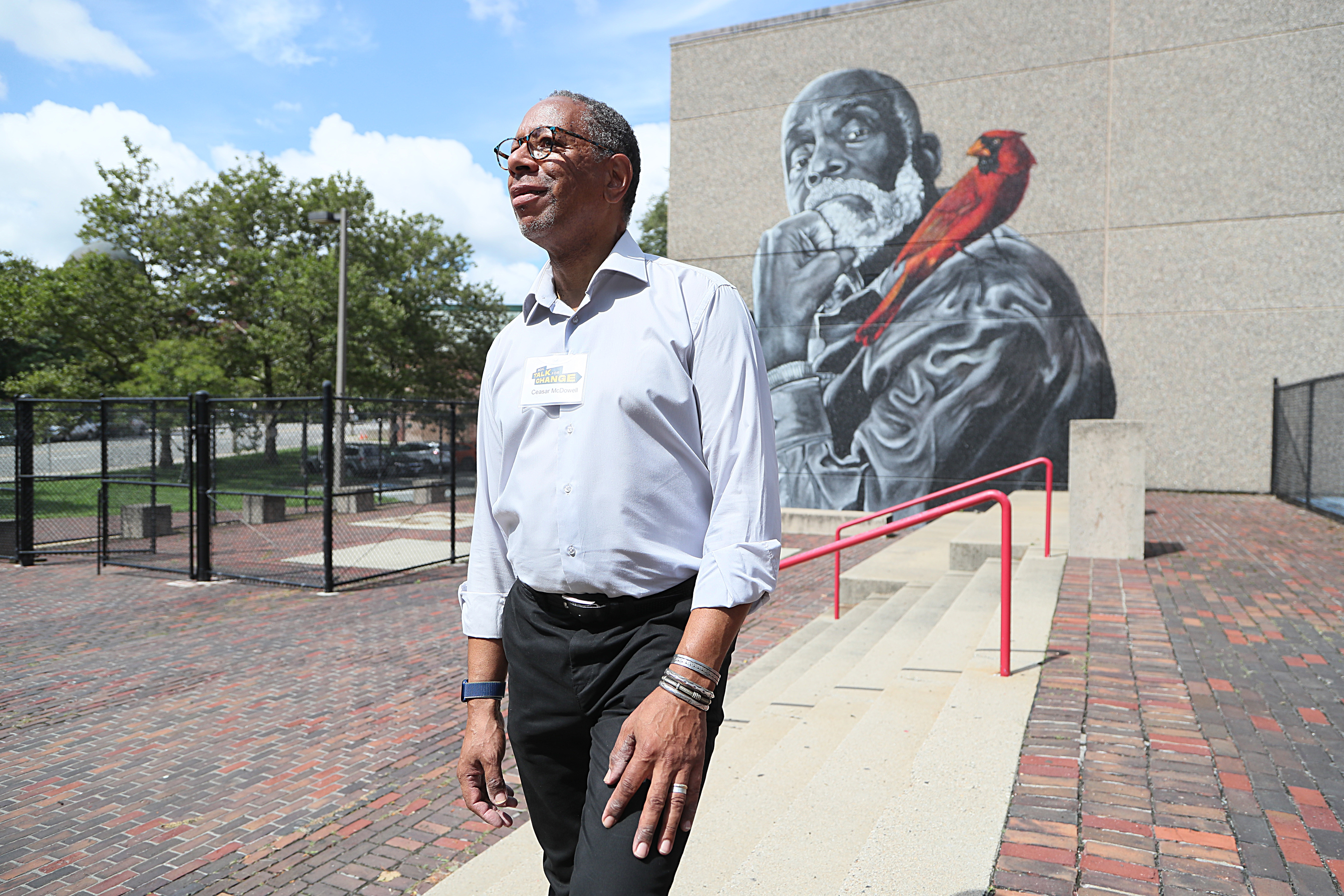 Ceasar McDowell, the Massachusetts Institute of Technology professor spearheading the project, was at the press conference held outside Madison Park High School to announce the launch of Real Talk for Change.