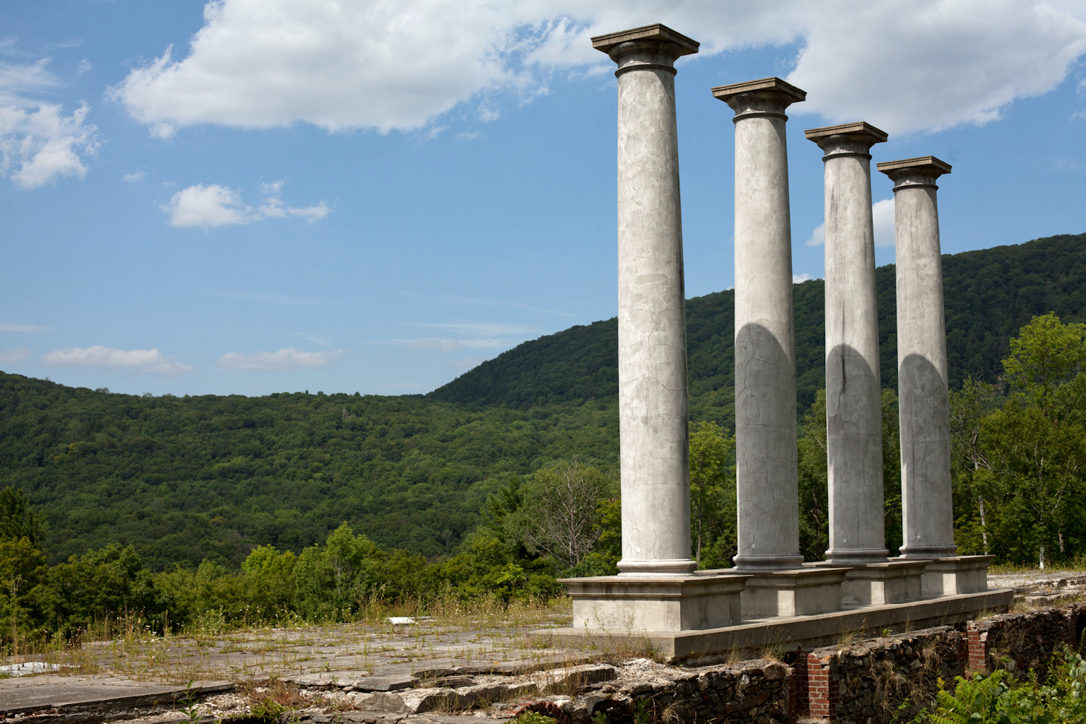 Don’t decorate with actual mummies — that’s the takeaway message from Ashuntilly Gardens, if you believe the ghost stories regarding this ruined mansion in Tyringham.