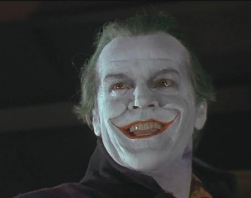 Jack Nicholson as The Joker in "Batman."