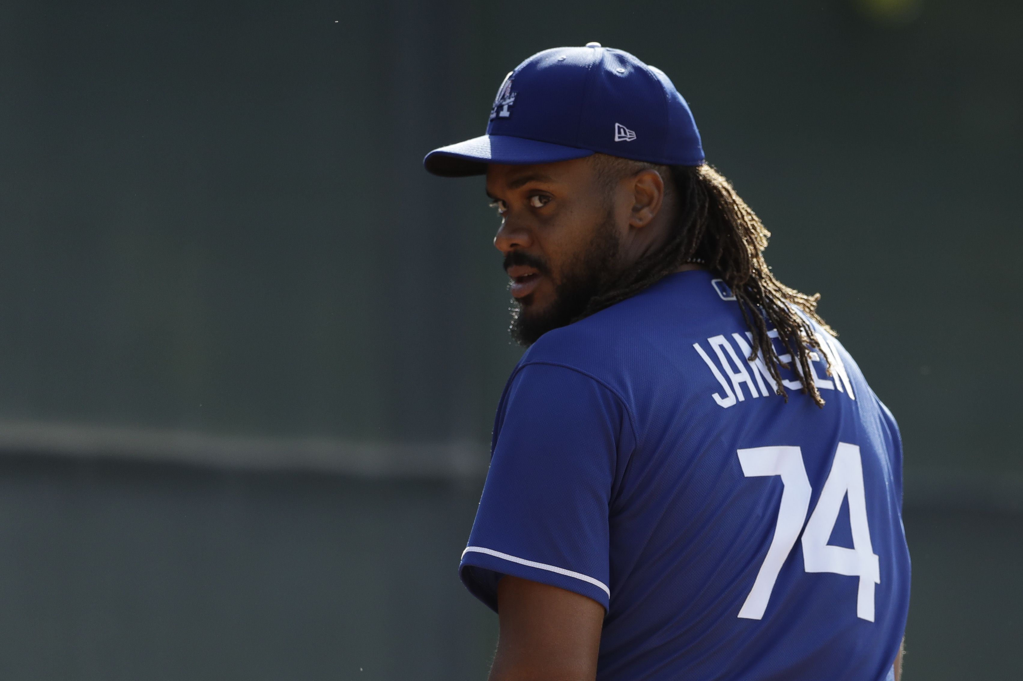 Professional baseball player Kenley Jansen and wife Gianni Jansen News  Photo - Getty Images