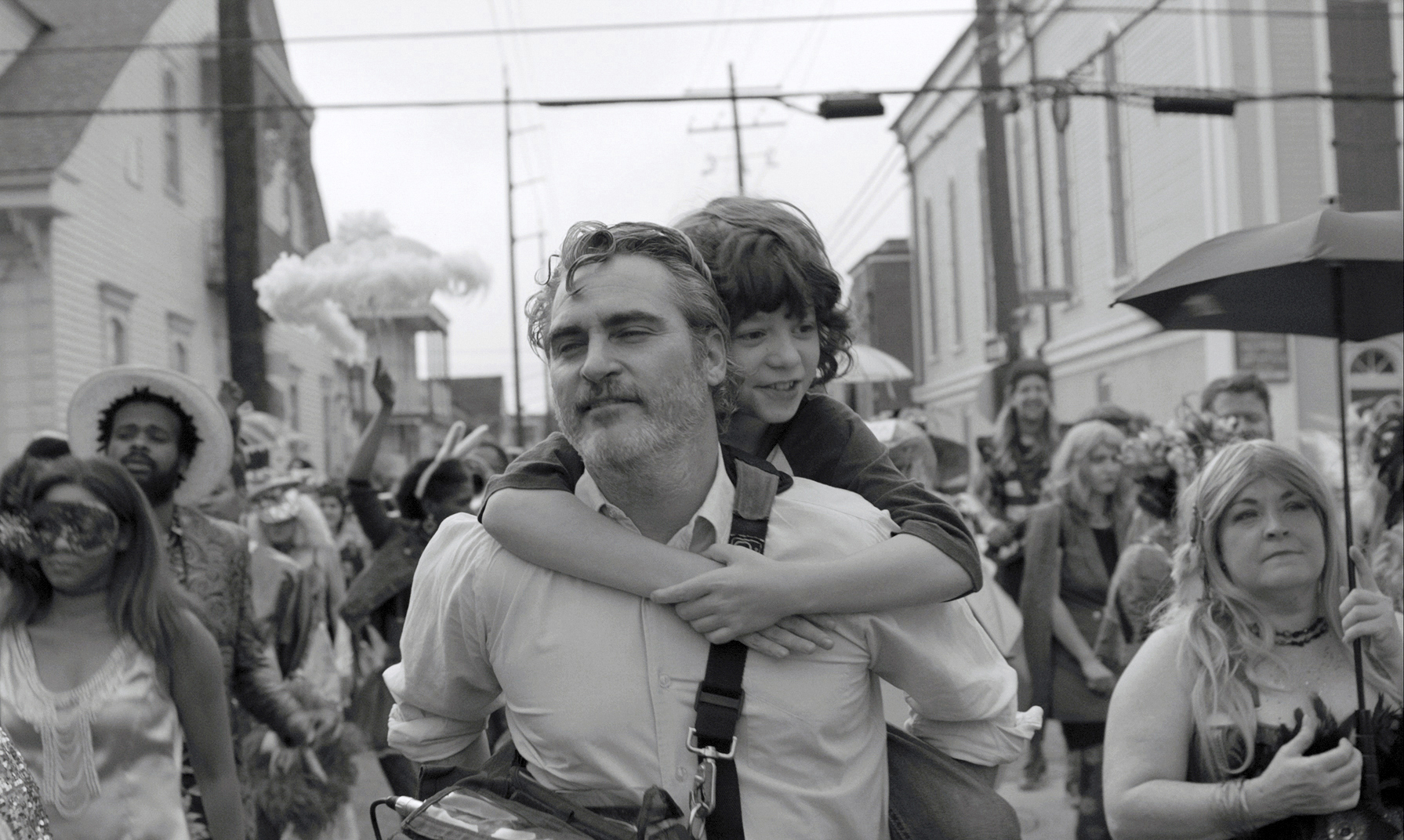Joaquin Phoenix and Woody Norman in "C'mon C'mon."