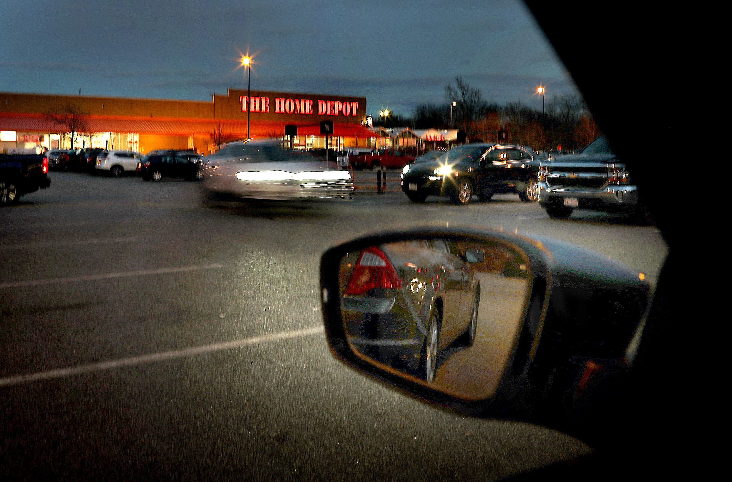 Boston police Detective Robert Tully's chase by the Transit Police ended in this Home Depot Parking Lot on Jan. 22, 2009.