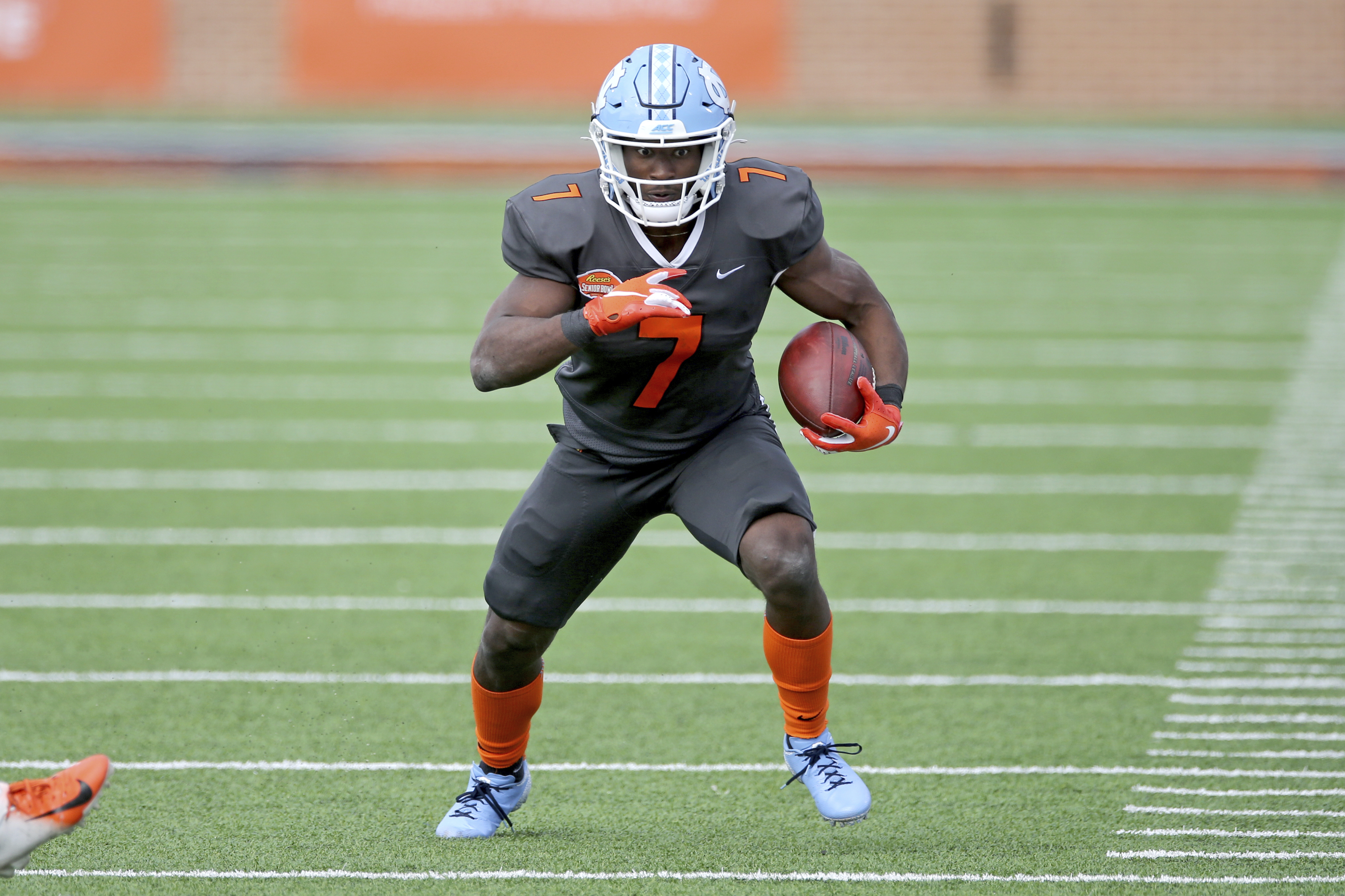 Could North Carolina running back Michael Carter fit in Foxborough?