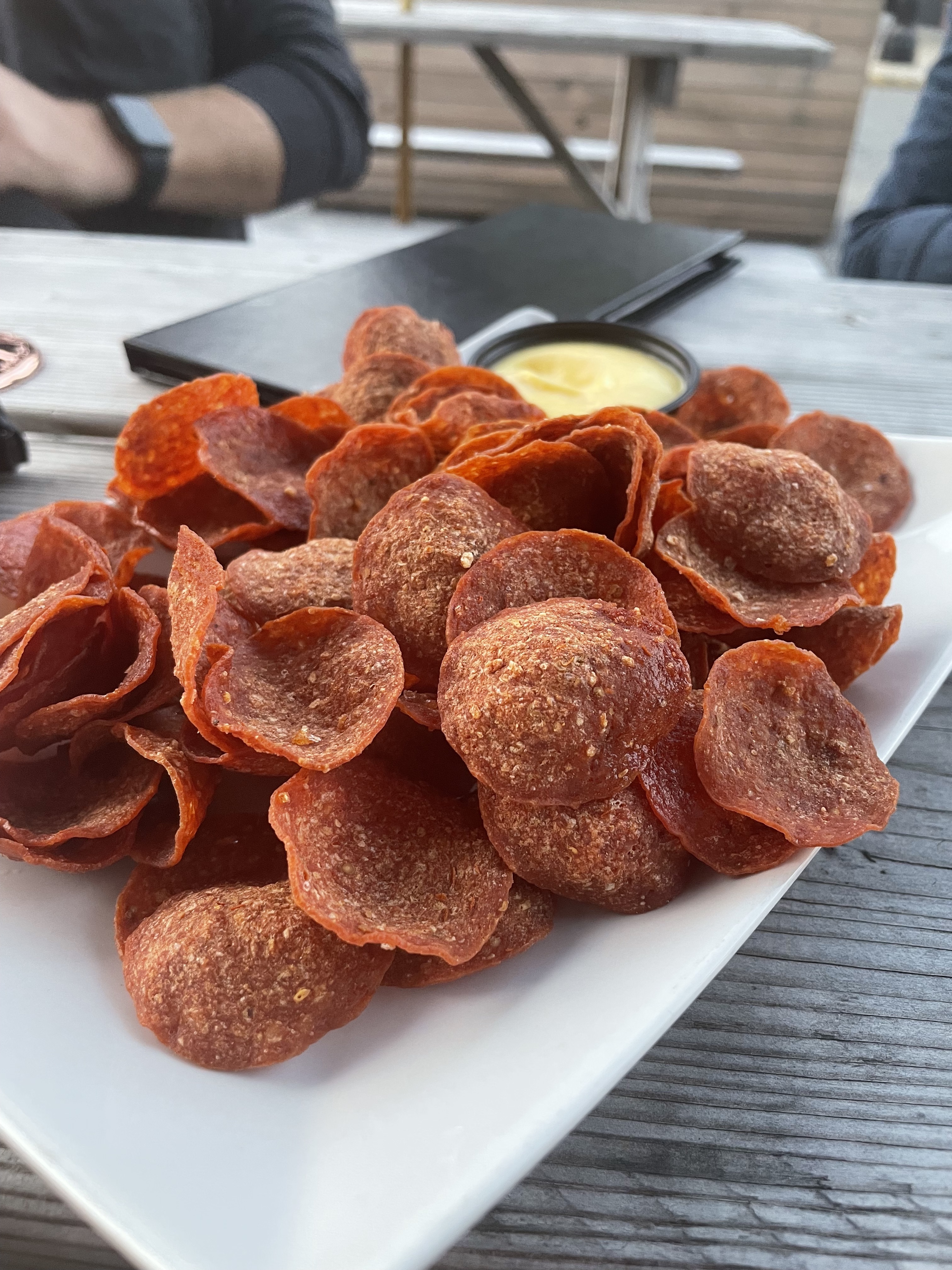Fried pepperoni at Double T's.