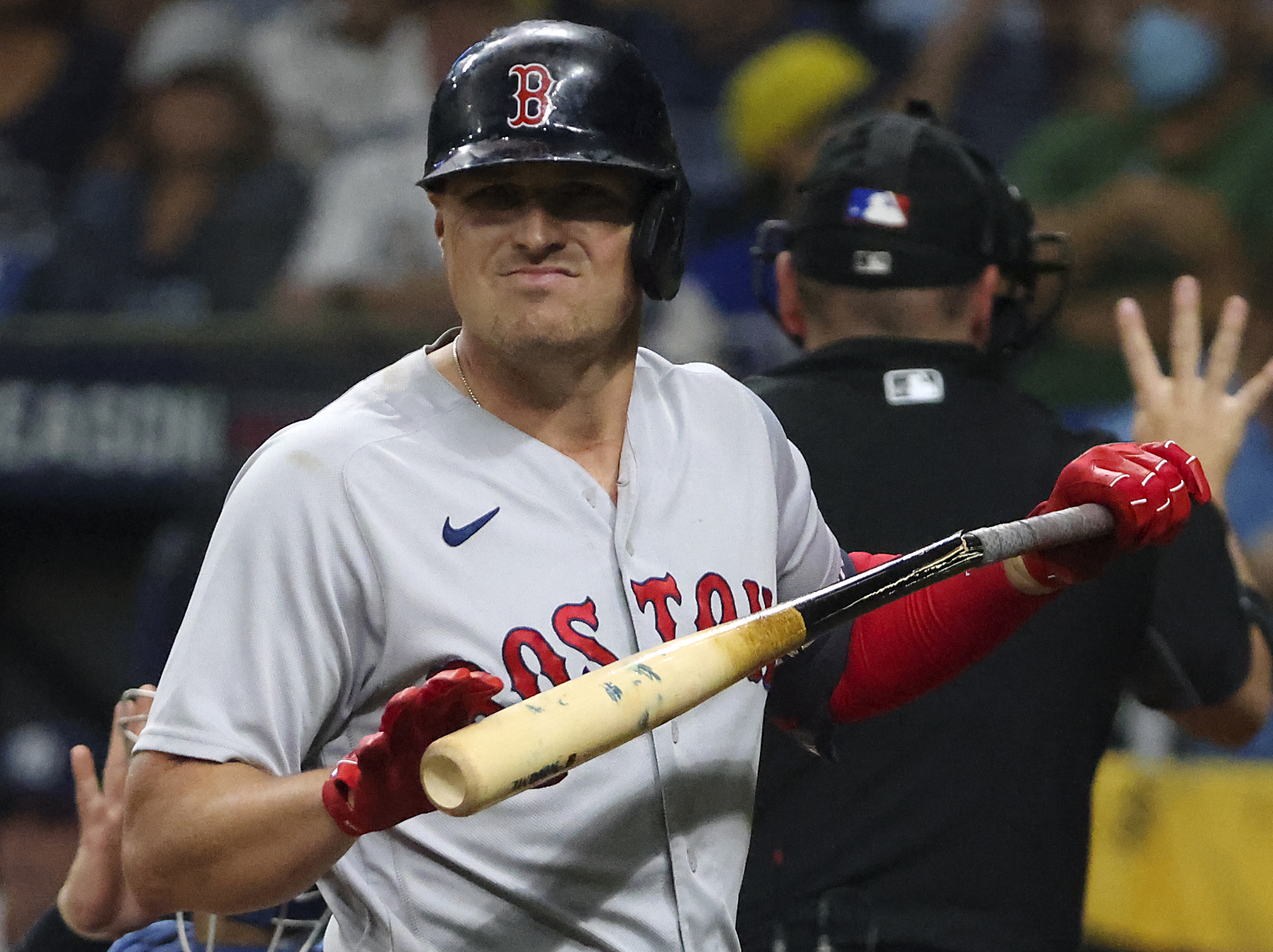 Hunter Renfroe wen t1-for-4 Thursday against the Rays.