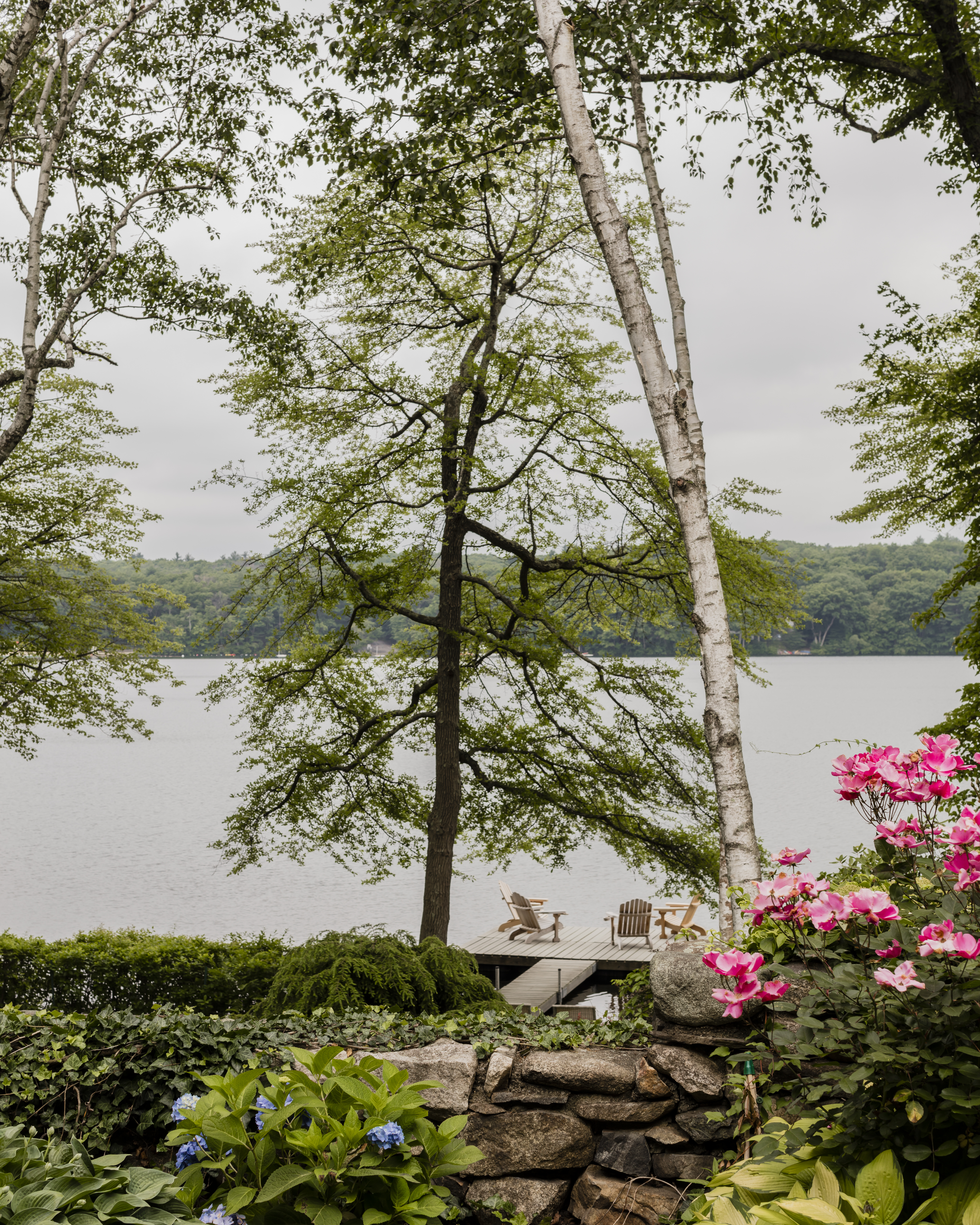 Outside, the dock and patio are used often by family and friends, especially in this time
of social distancing.