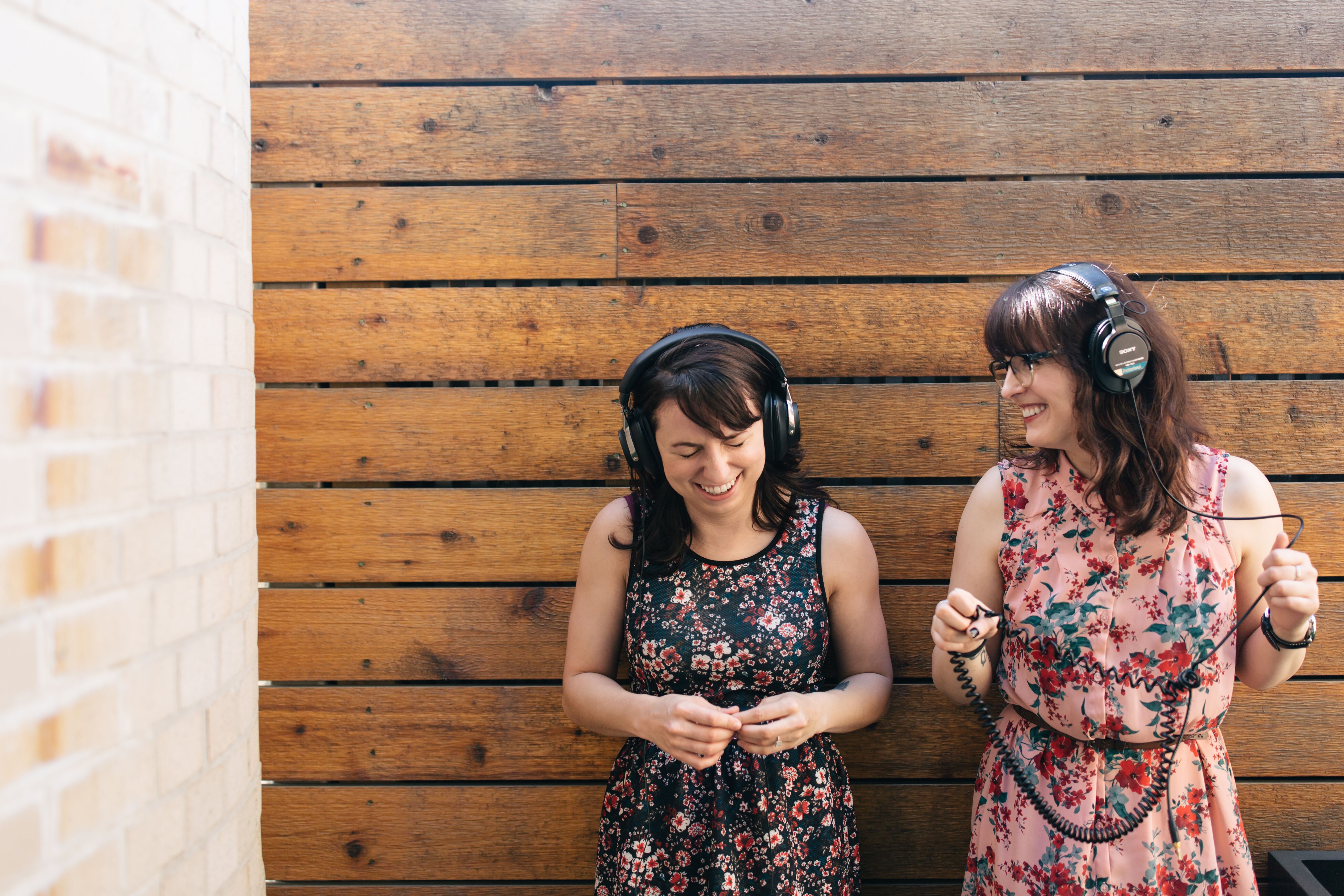 The authors of "Friendshipping," left to right, Jenn Bane and Trin Garritano.
