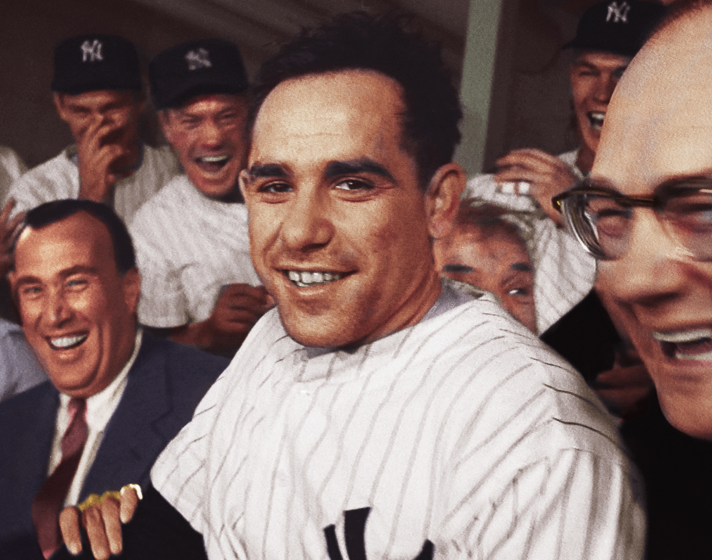 Baseball In Pics on X: Yogi Berra wearing his 10 World Series rings.   / X