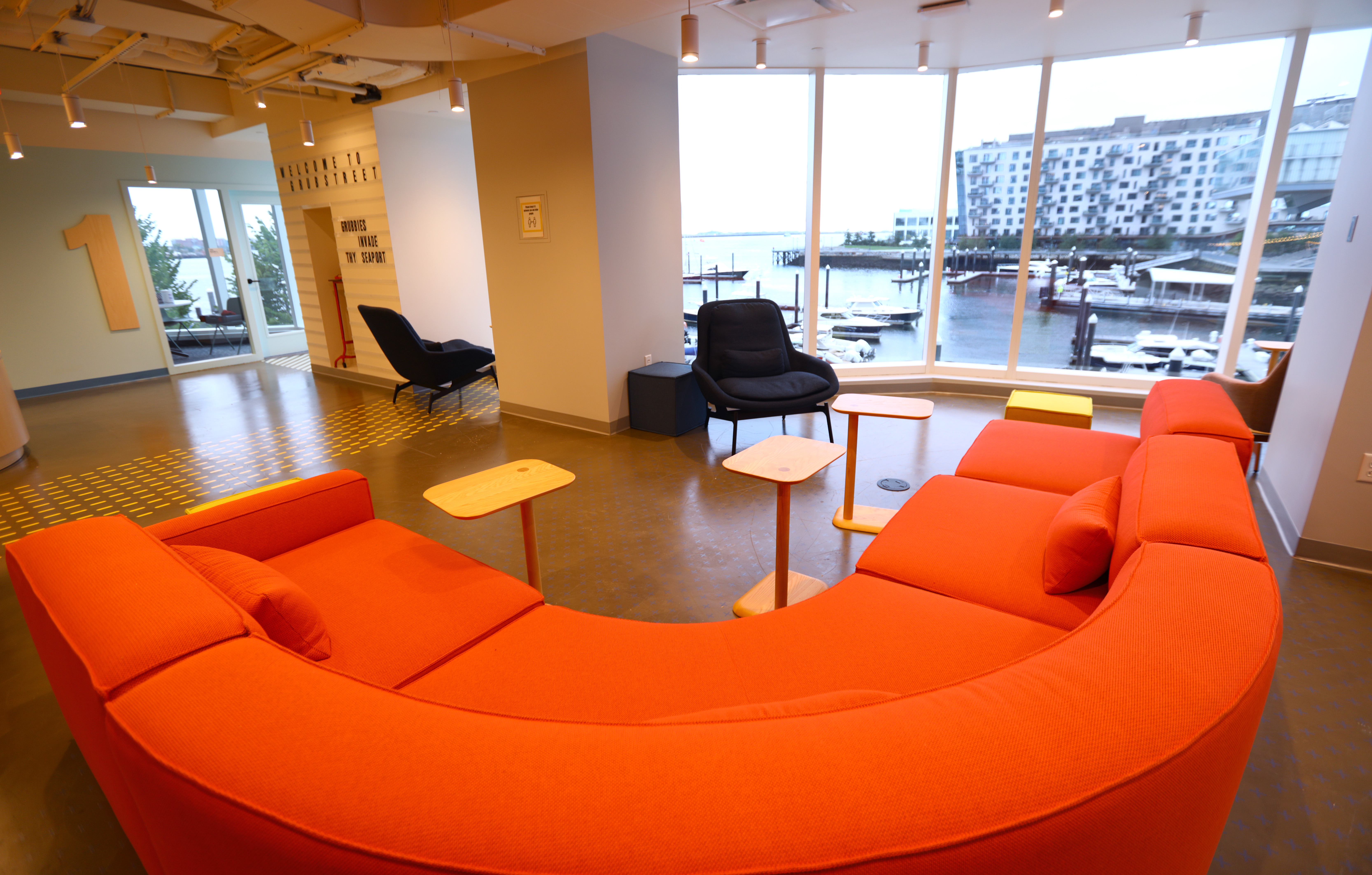 Grub Street Center for Creative Writing overlooks Boston Harbor in the Seaport District.