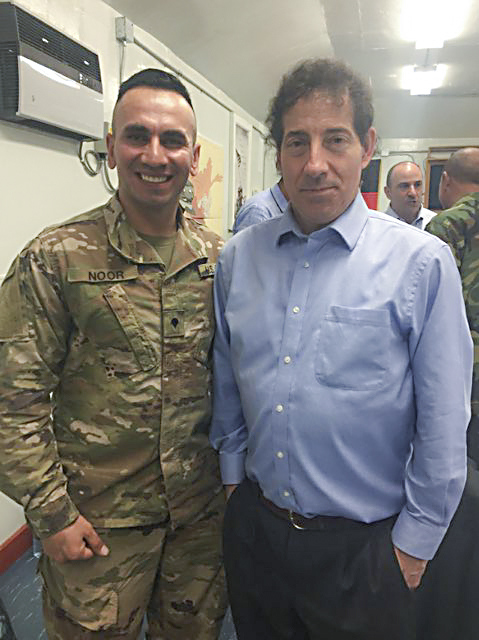 Said Noor with US Representative Jamie Raskin of Maryland.