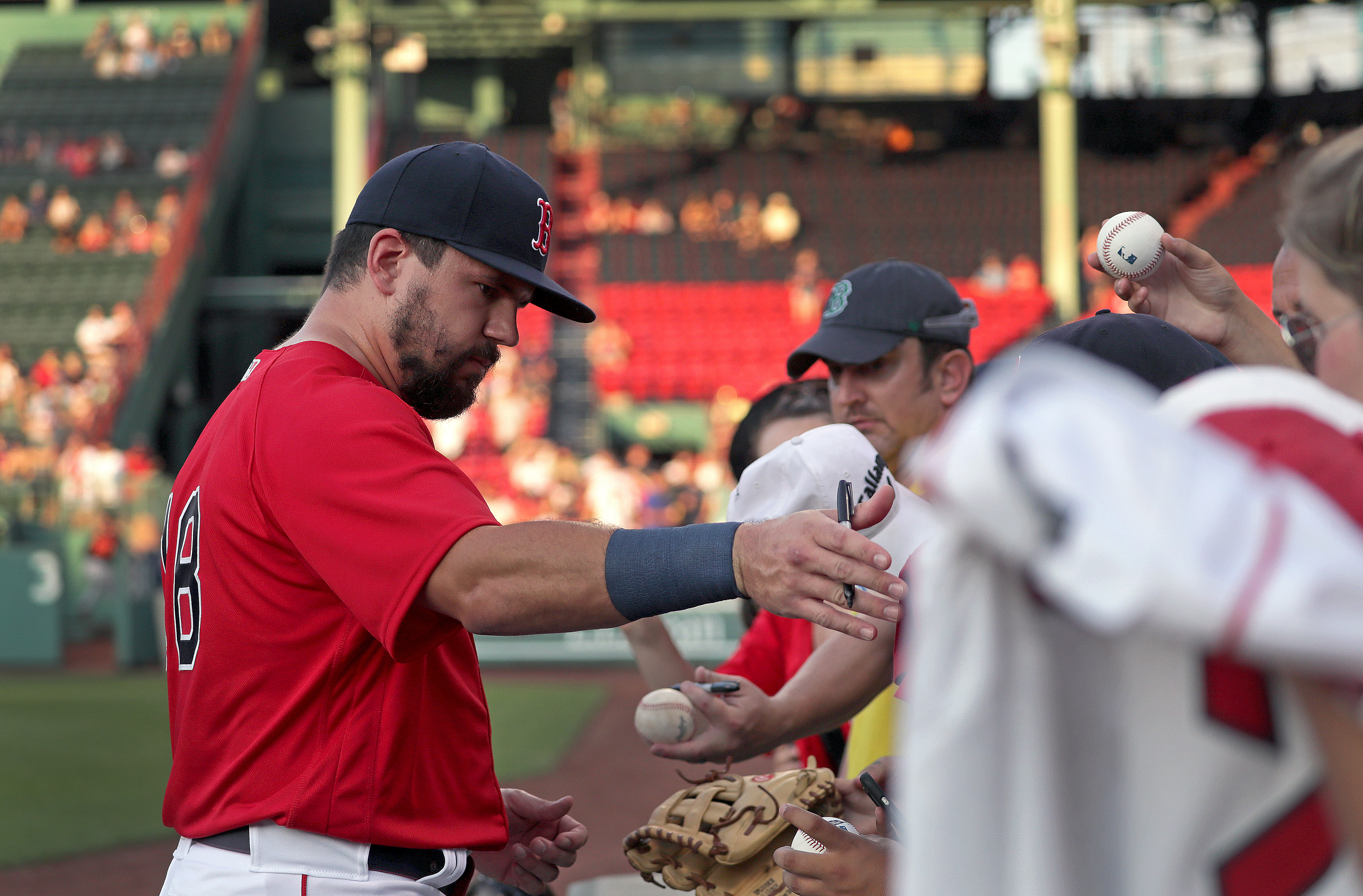 Kyle Schwarber returns from injury, makes Red Sox debut at