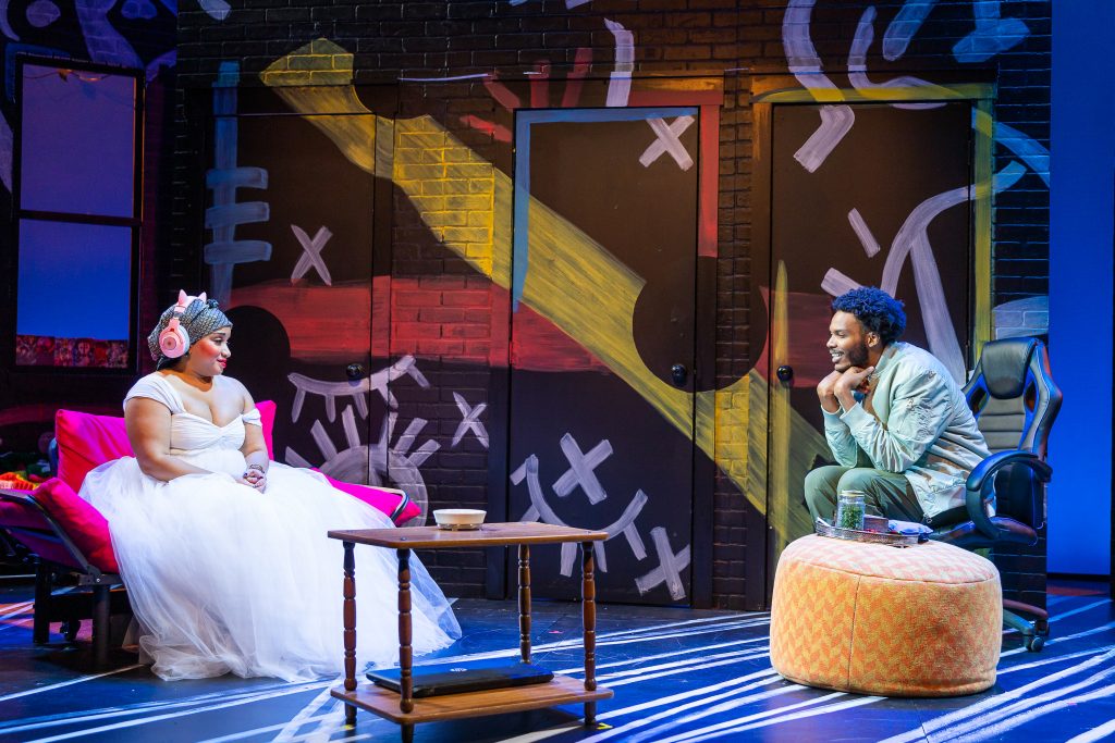Thomika Marie Bridwell and Sharmarke Yusuf in "BLKS."
