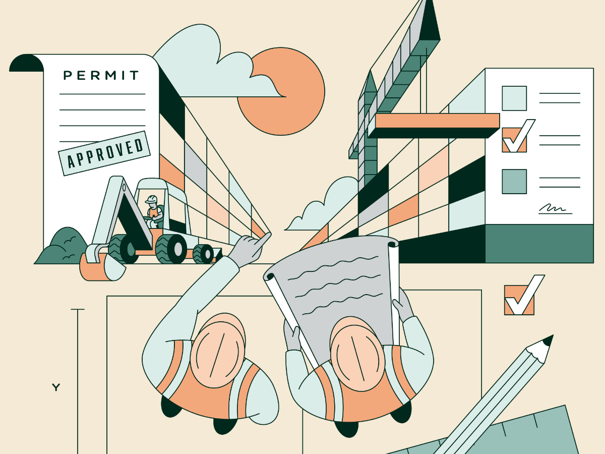 construction site illustration
