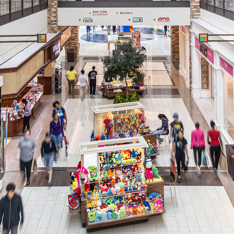 colorful mall cart
