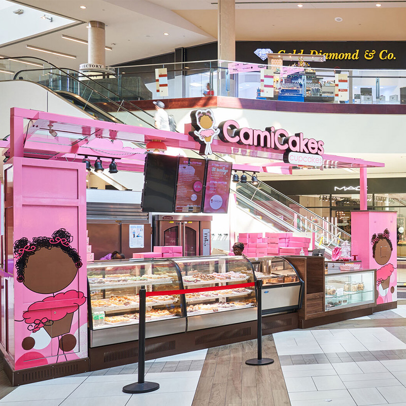 colorful mall cart