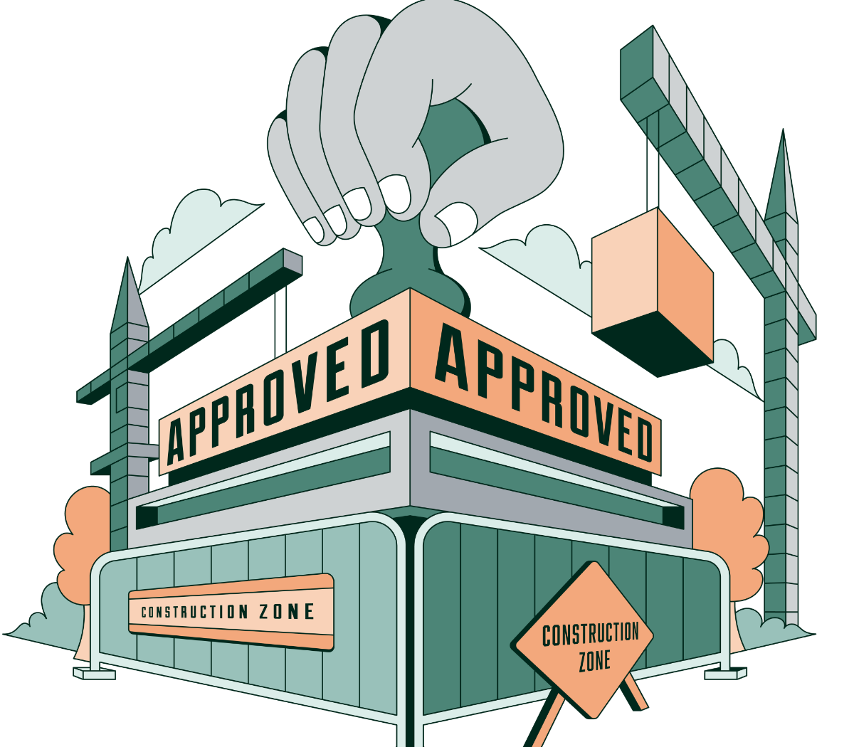 building permit illustration