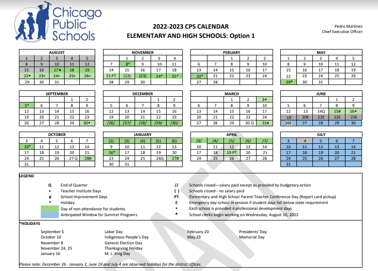 Chicago Public Schools asks parents to weigh in on academic calendar -  Chalkbeat