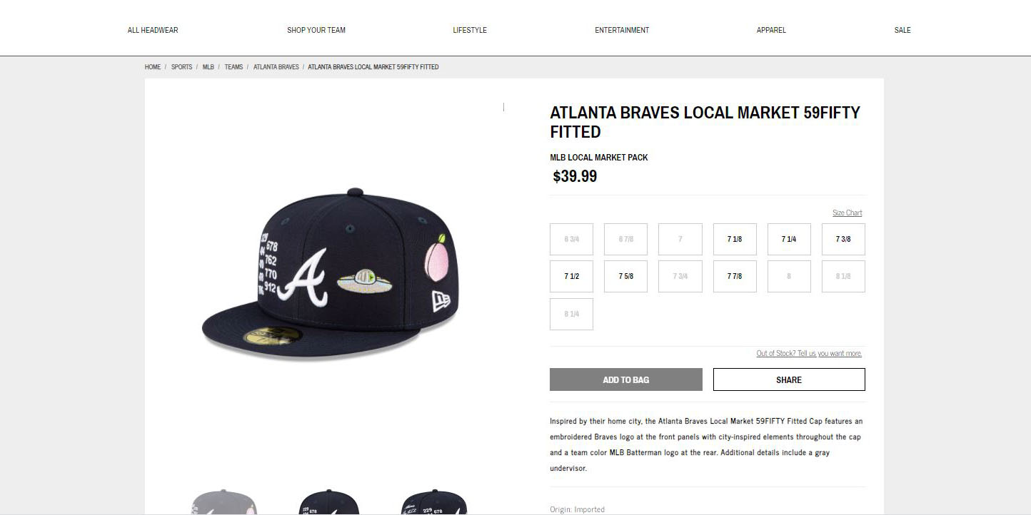 New Era Pulls Braves Mlb Local Market Caps Mocked On Social Media Wsb Tv Channel 2 Atlanta