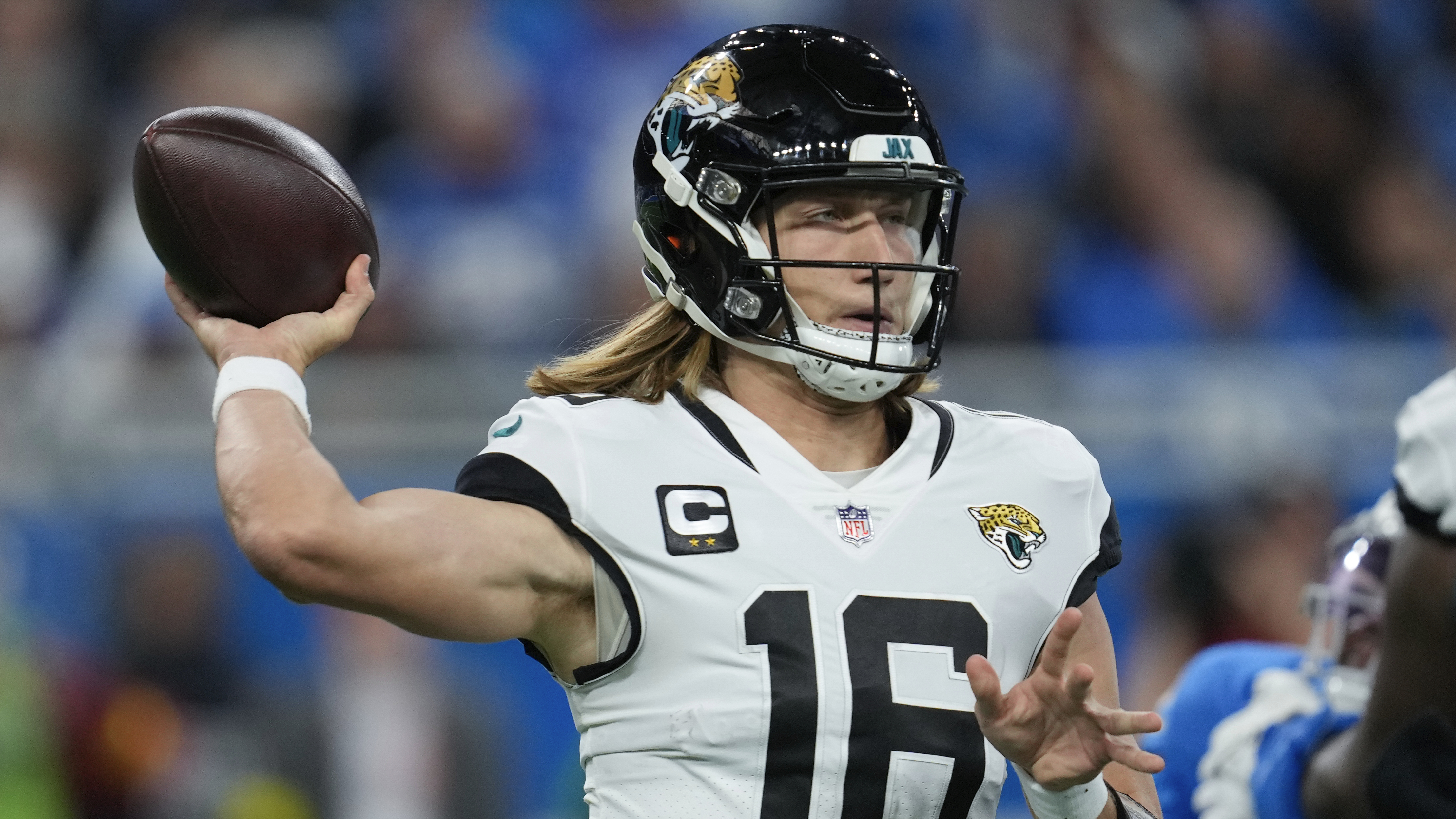 December 18, 2022: Jacksonville Jaguars quarterback TREVOR LAWRENCE (16)  gets sacked by Dallas Cowboys linebacker MICAH PARSONS (11) during the  Jacksonville Jaguars vs Dallas Cowboys NFL game at TIAA Bank Field Stadium