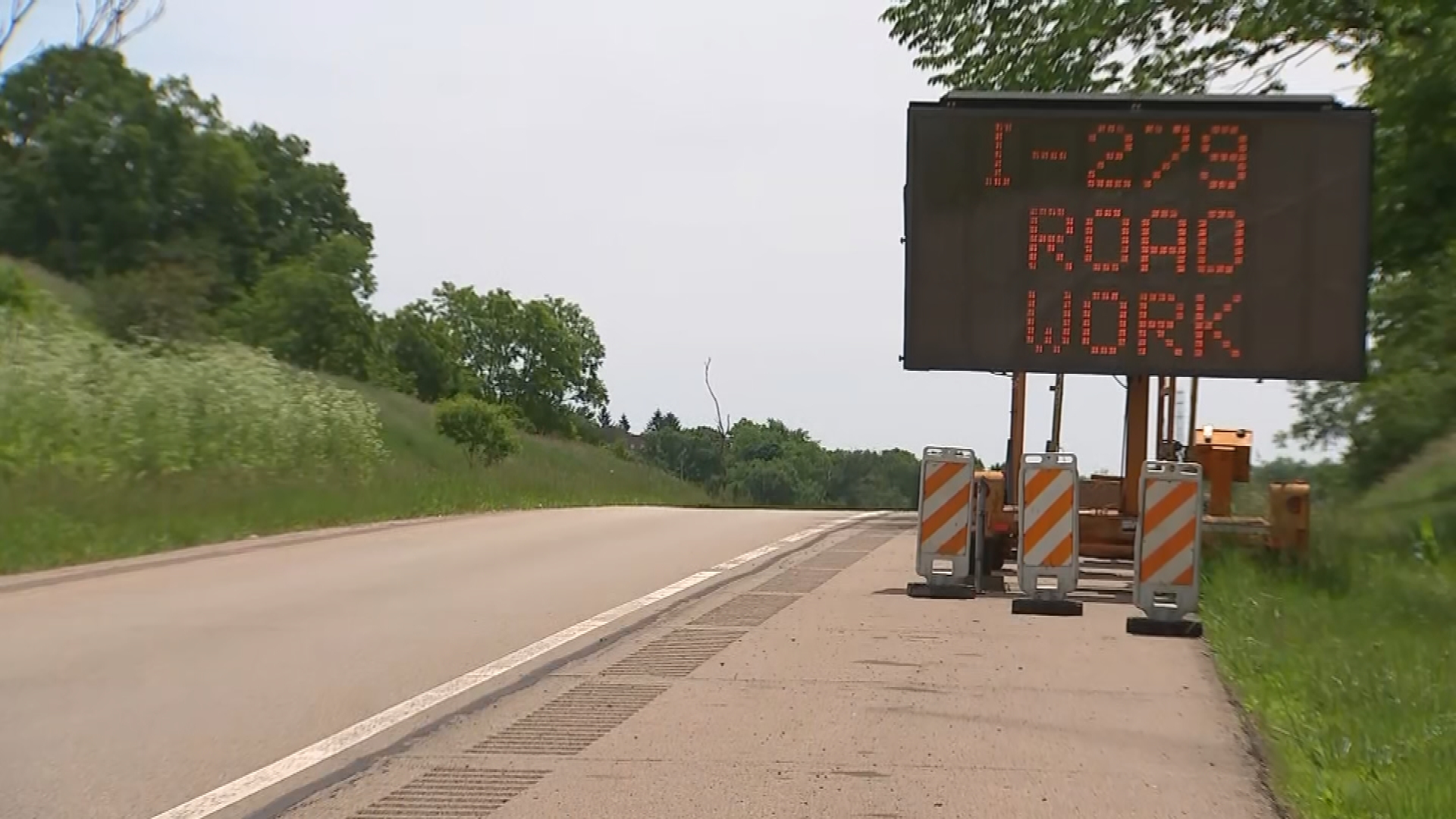 Stretch of I-279 & HOV lanes scheduled to fully close overnight