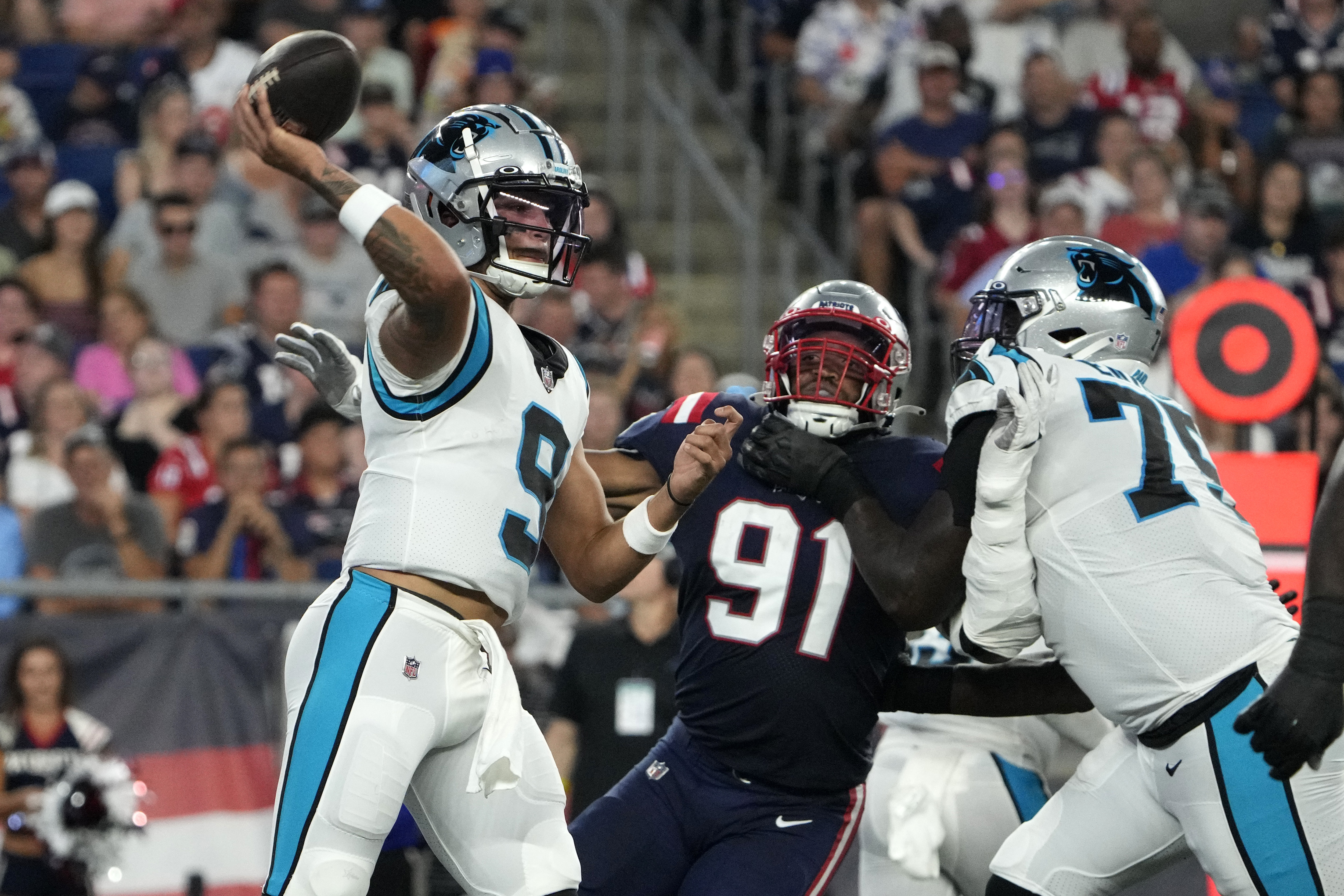 New England Patriots brawl with Carolina Panthers for 2nd straight day