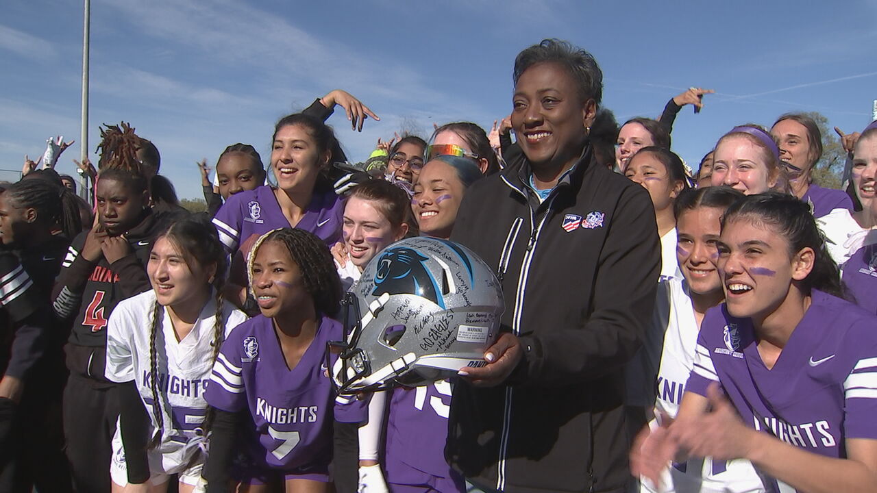 New CMS girls flag football league kickoff was a big success