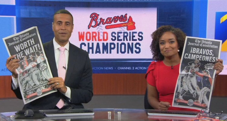 2021 World Series Champions Atlanta Braves ORIGINAL Newspaper 