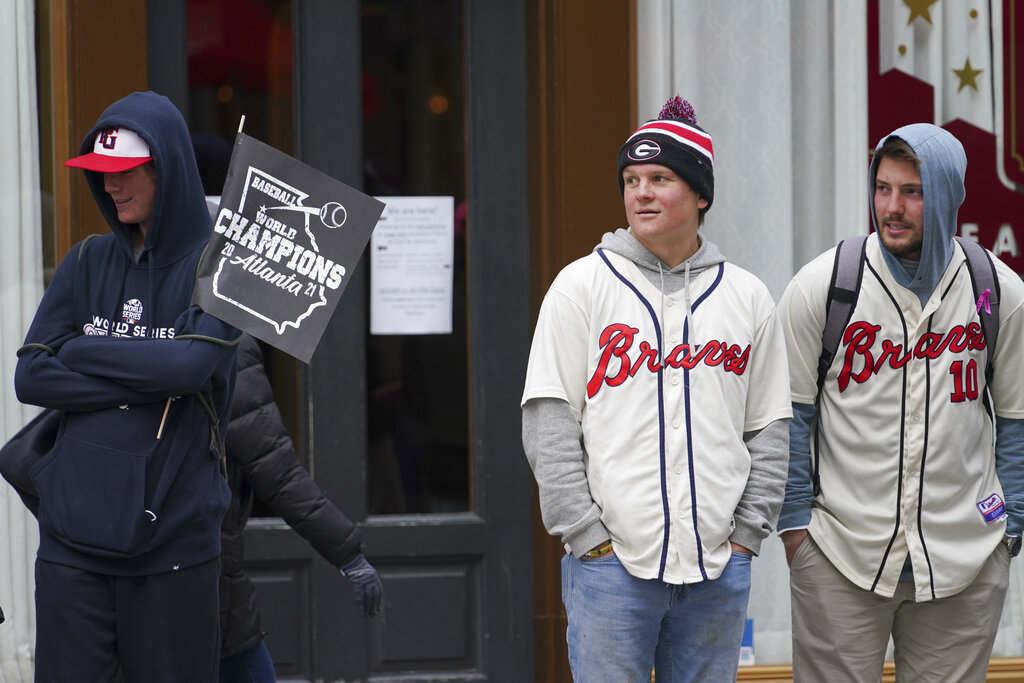 Atlanta Braves fans pack the streets of Atlanta and Cobb for