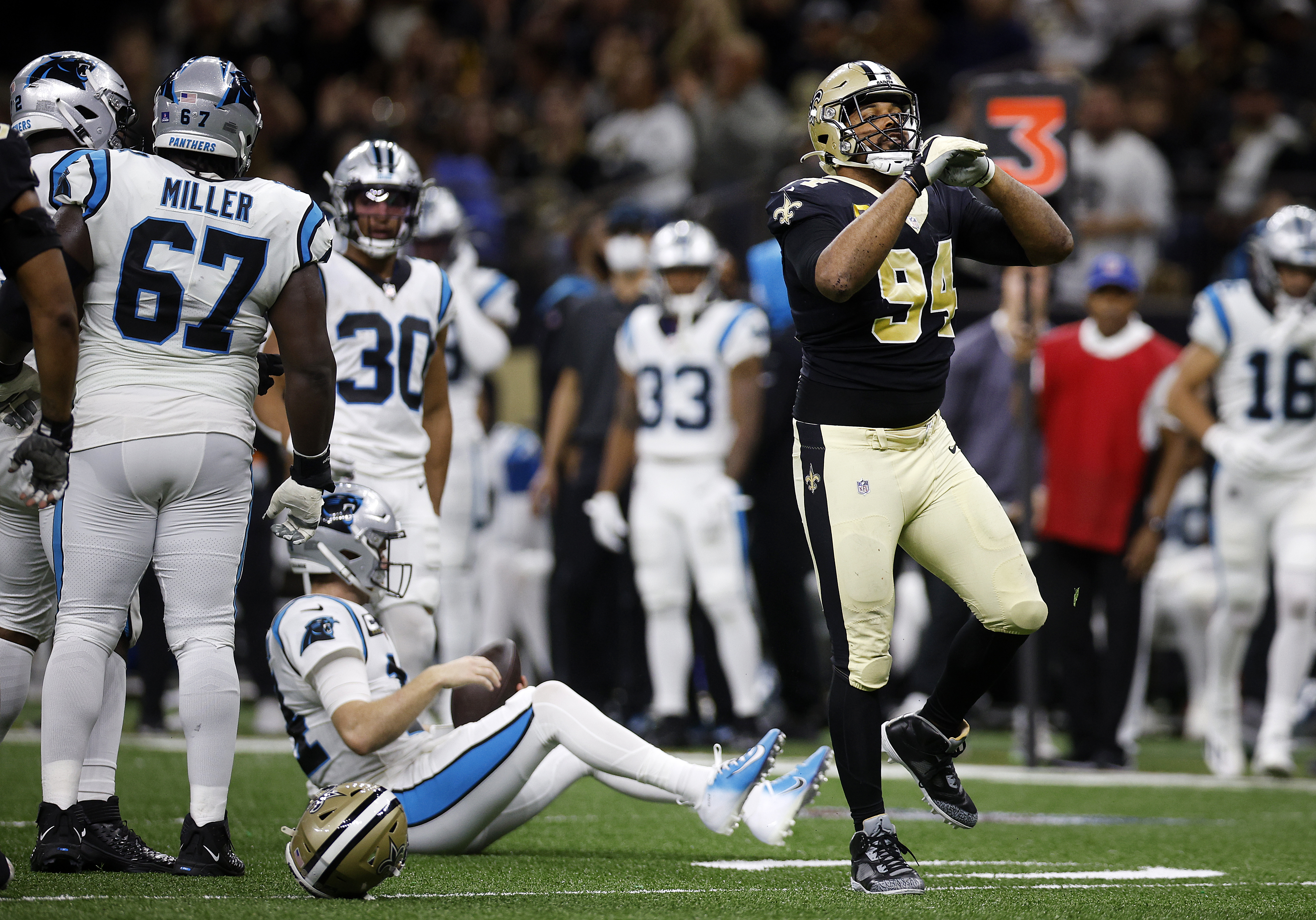 Jordan, Saints' defense secure 18-10 win over Panthers